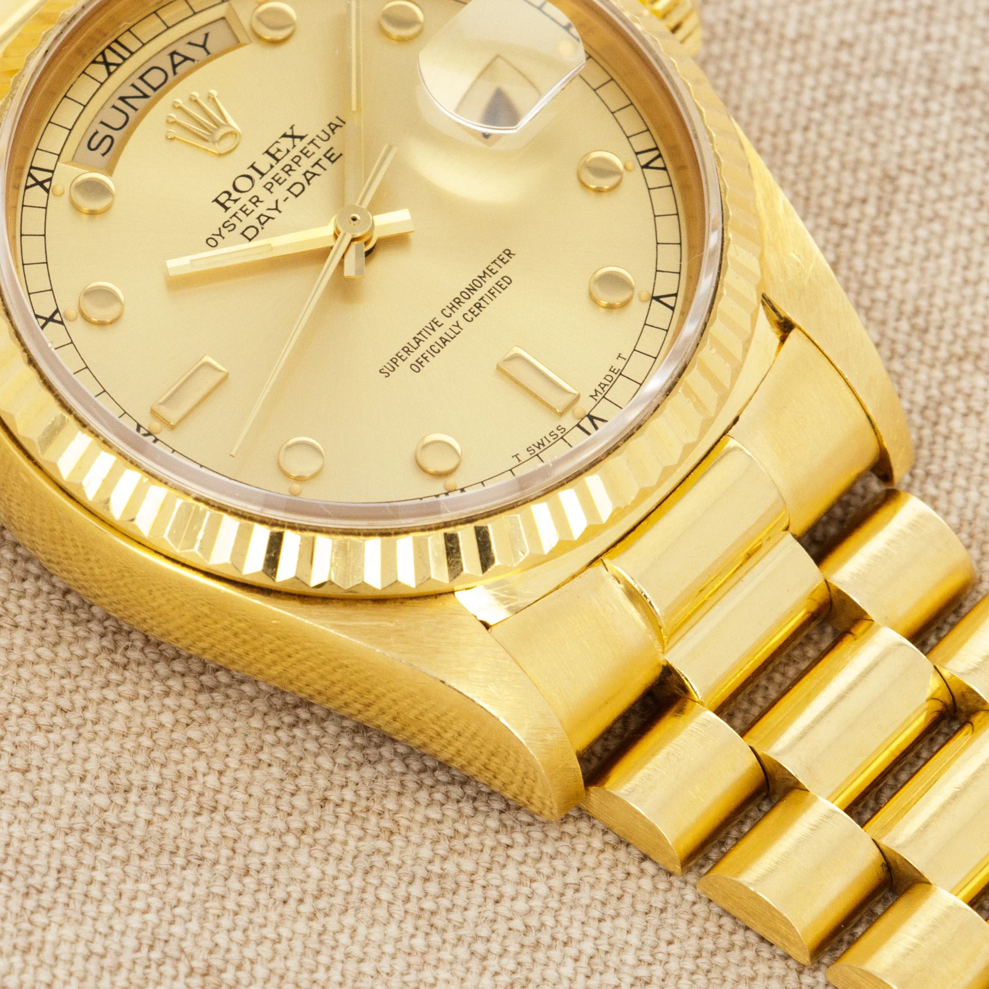 Rolex Yellow Gold Day-Date Ref. 18038 with Rare Pinball Dial - Image 3