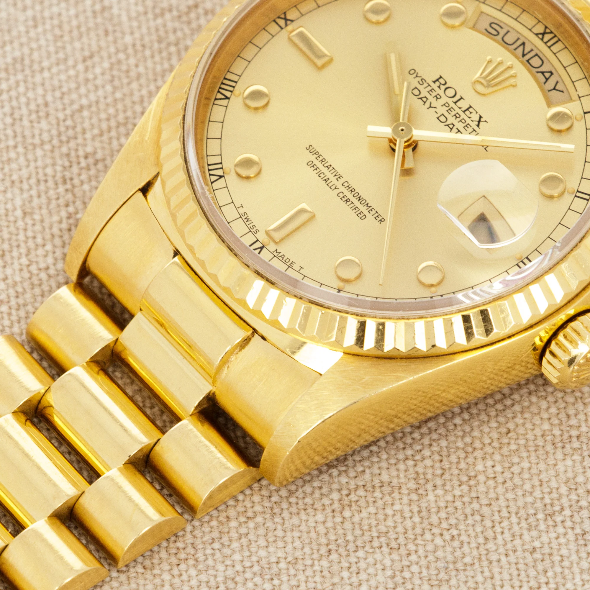 Rolex Yellow Gold Day-Date Ref. 18038 with Rare Pinball Dial - Image 4