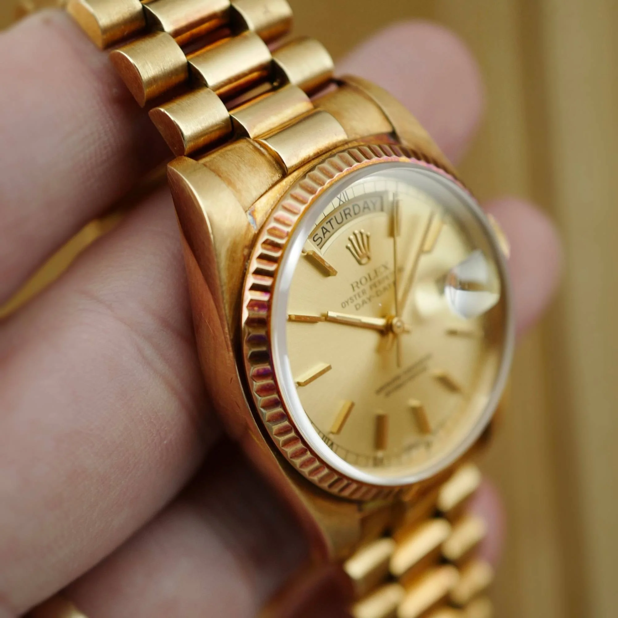 Rolex Yellow Gold Day-Date Ref. 18038 with Warm Patina - Image 5