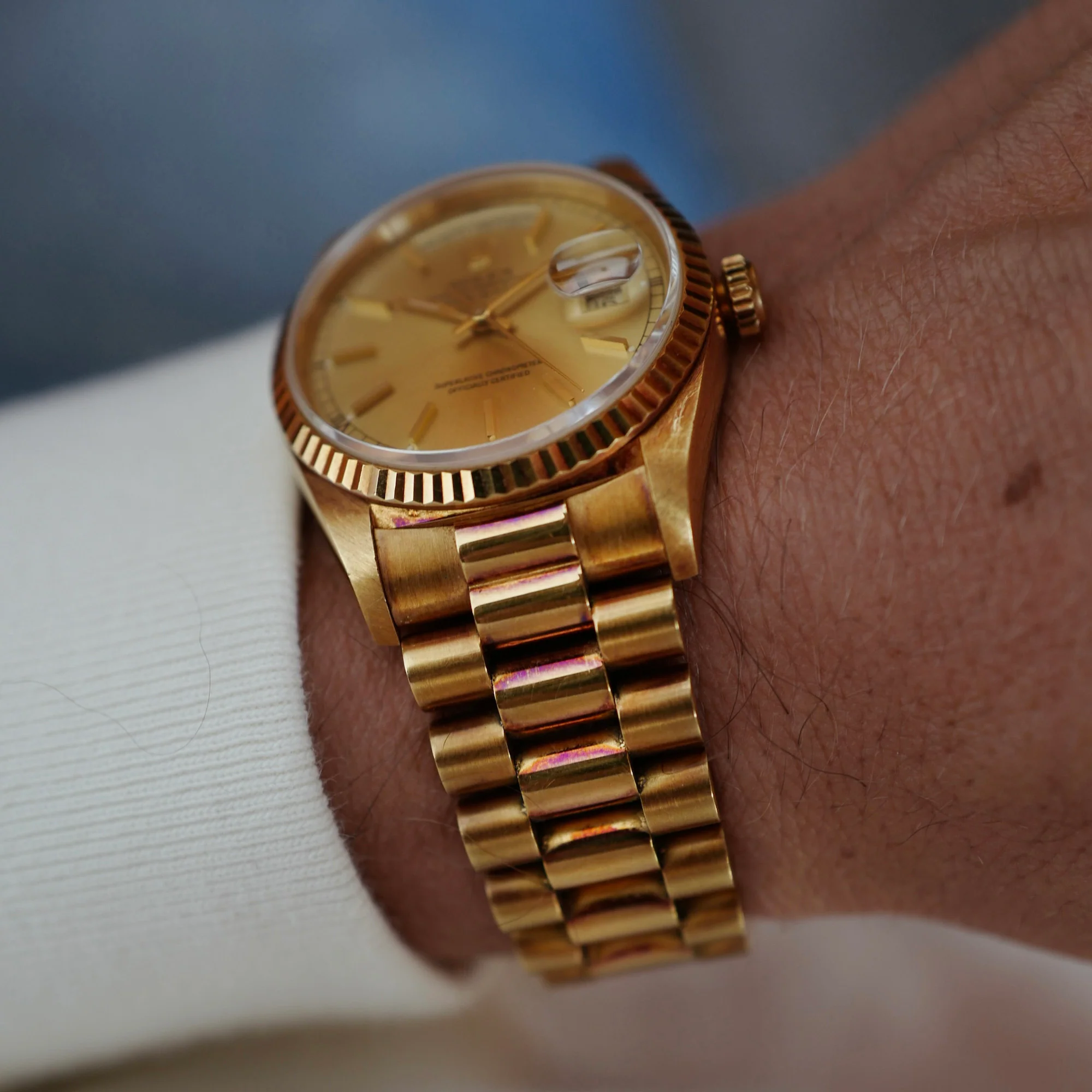 Rolex Yellow Gold Day-Date Ref. 18238 in Top Condition with Paper (New Arrival) - Image 2