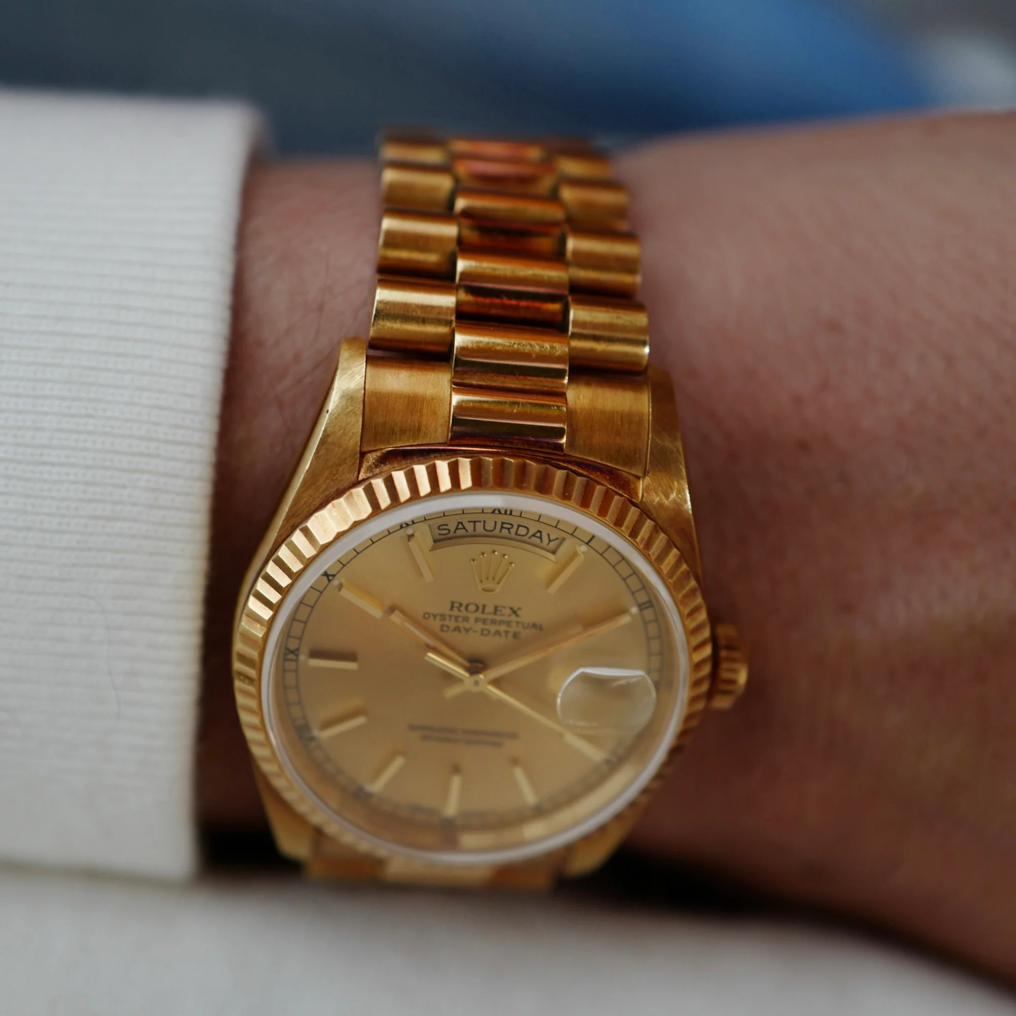 Rolex Yellow Gold Day-Date Ref. 18238 in Top Condition with Paper (New Arrival) - Image 4