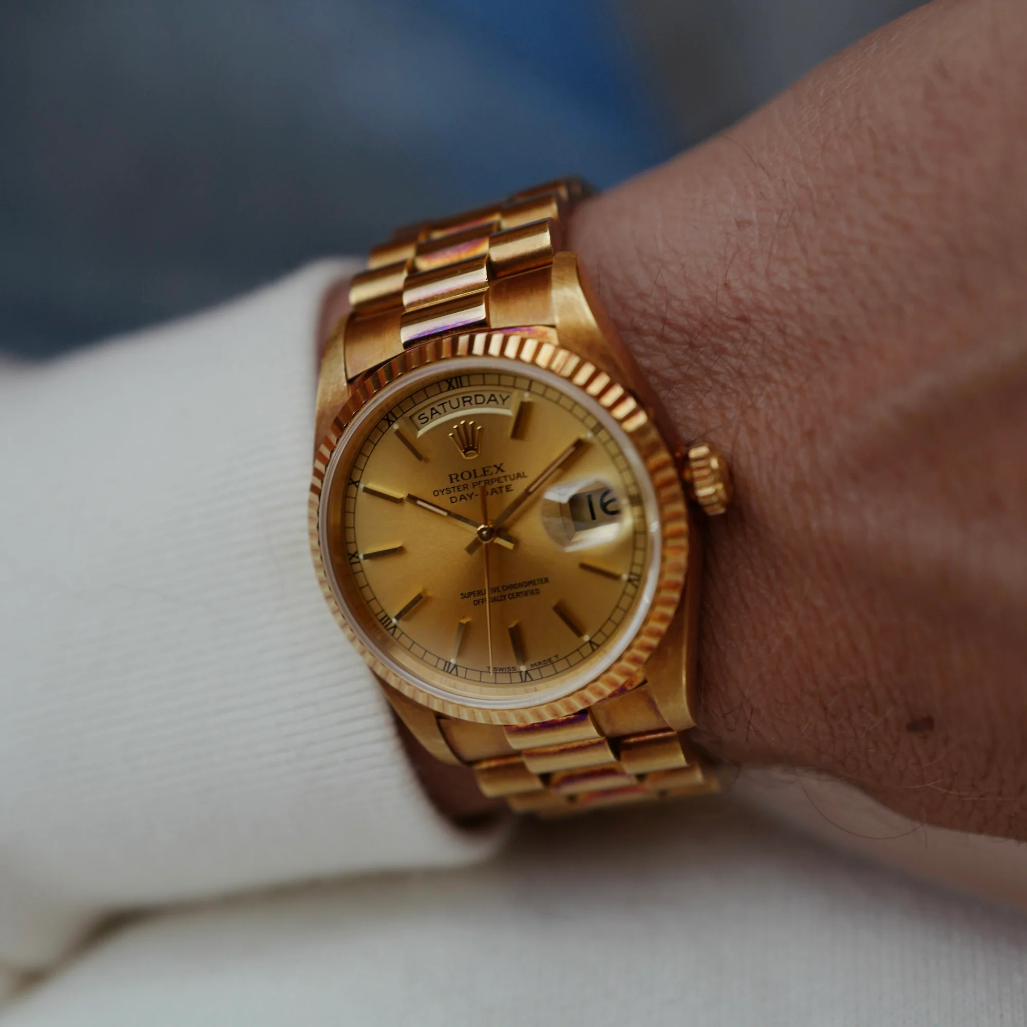 Rolex Yellow Gold Day-Date Ref. 18238 in Top Condition with Paper (New Arrival) - Image 6