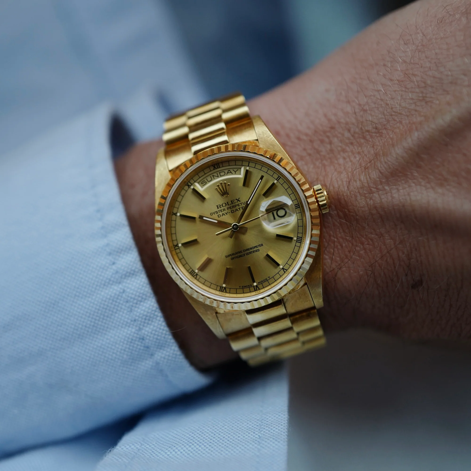 Rolex Yellow Gold Day-Date Ref. 18238 with L Serial in Nice Condition (New Arrival) - Image 2
