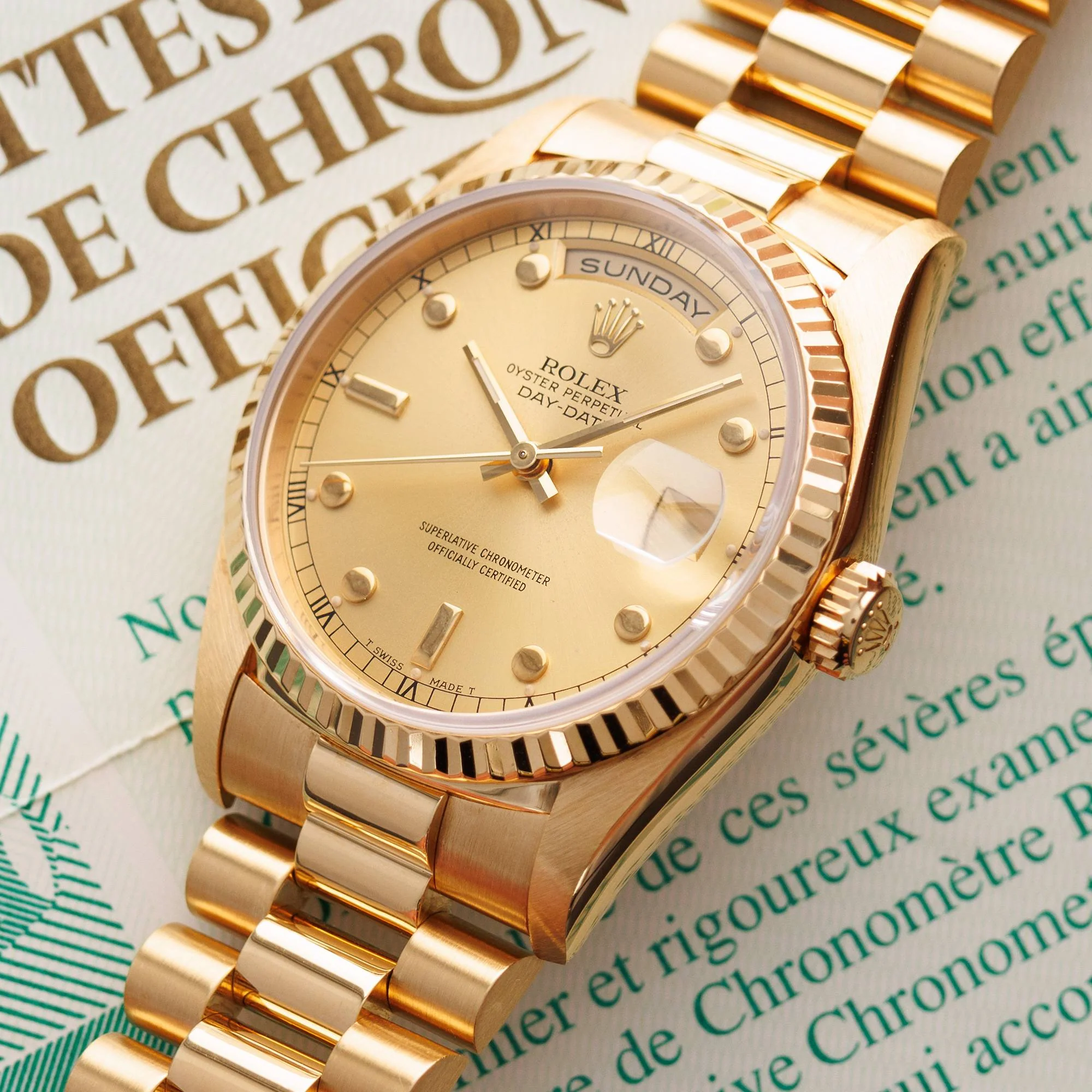 Rolex Yellow Gold Day Date Ref. 18238 with Pinball Dial - Image 2