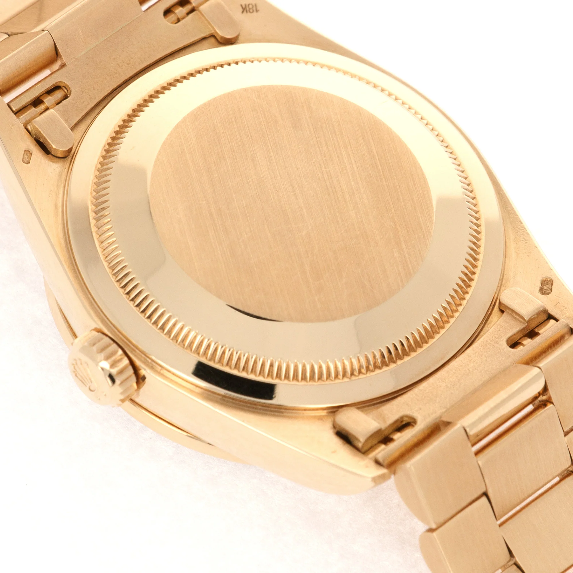 Rolex Yellow Gold Day-Date Ref. 18348 with Original Carousel Diamond and Green Enamel Dial - Image 5
