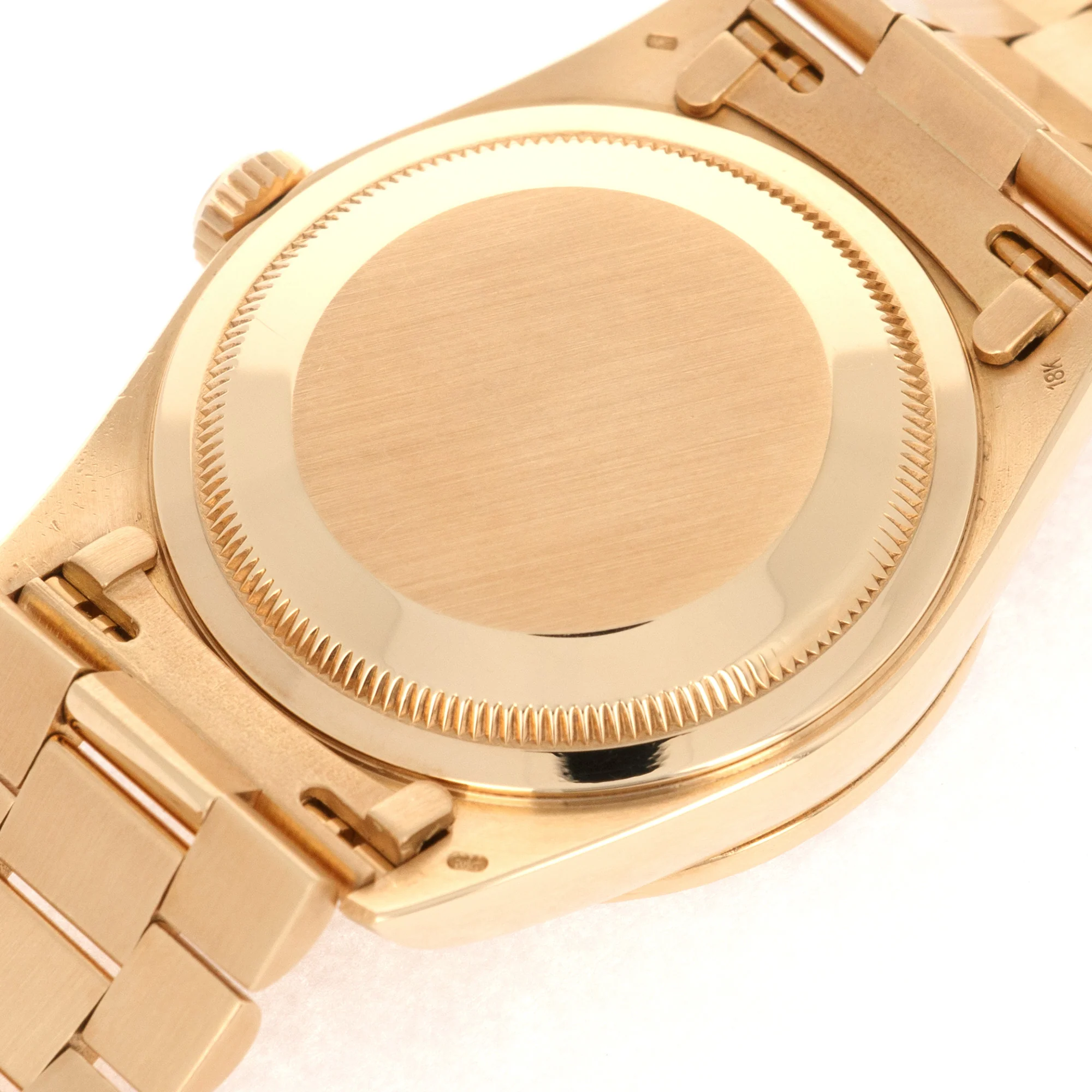 Rolex Yellow Gold Day-Date Ref. 18348 with Original Carousel Diamond and Green Enamel Dial - Image 6