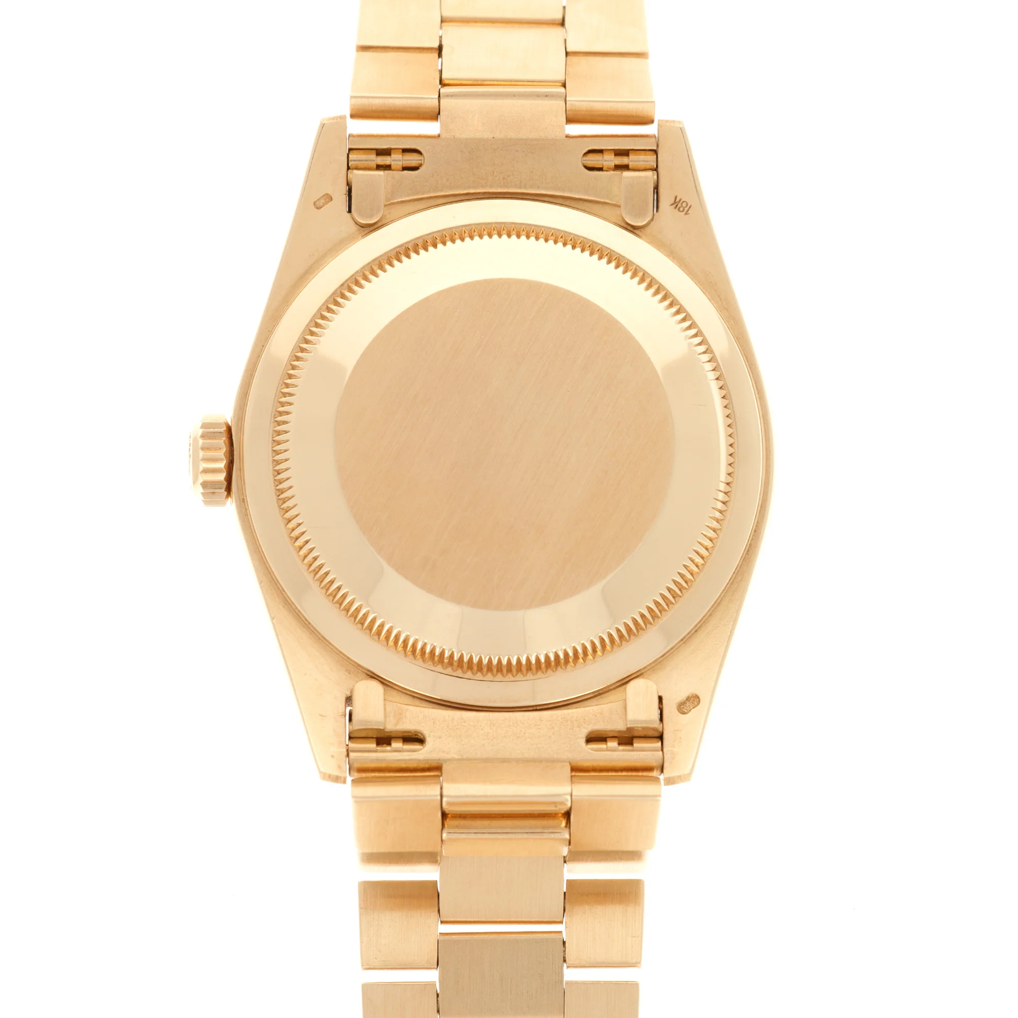 Rolex Yellow Gold Day-Date Ref. 18348 with Original Carousel Diamond and Green Enamel Dial - Image 7