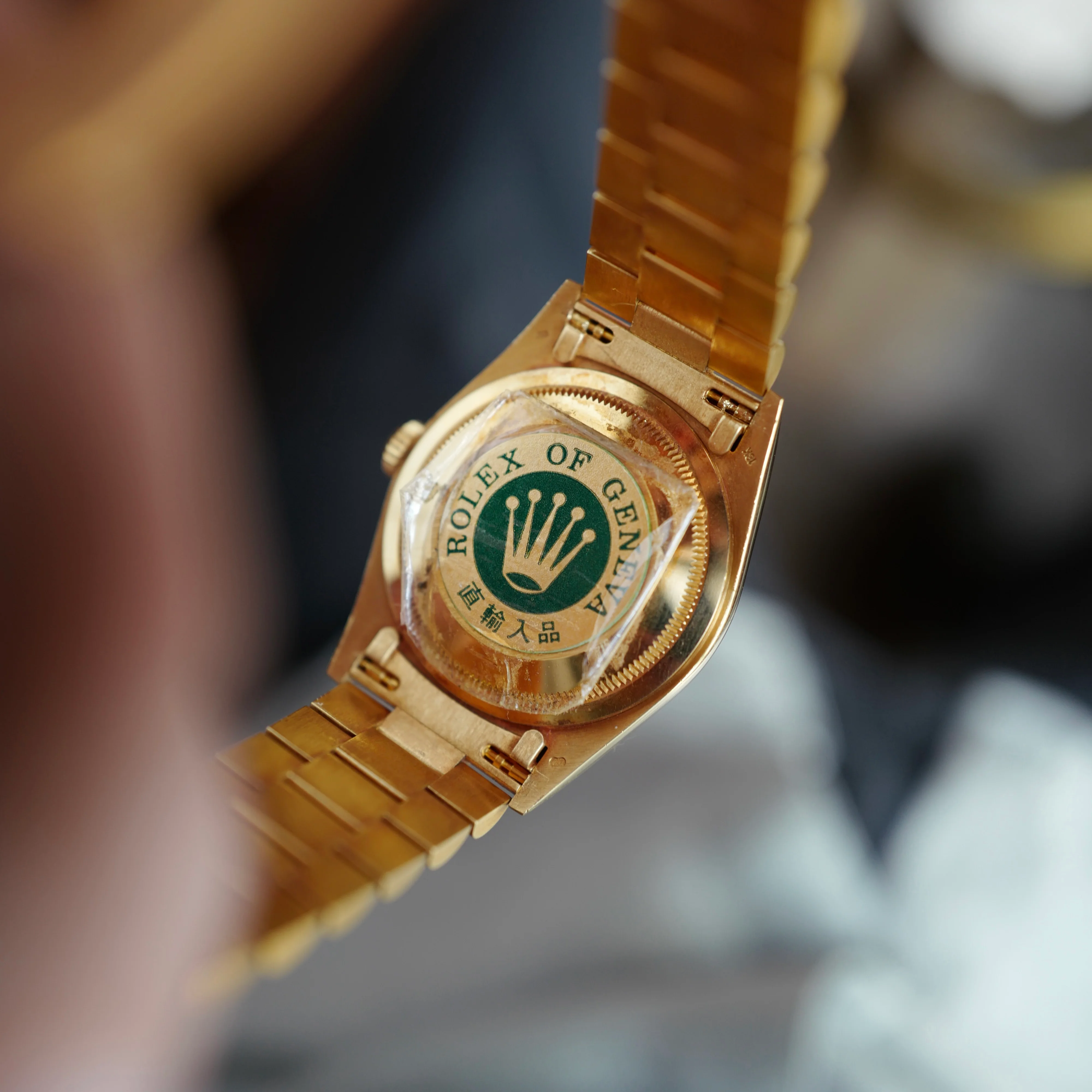 Rolex Yellow Gold Day Date Ruby Diamond String Dial Ref. 18238 (NEW ARRIVAL) - Image 5