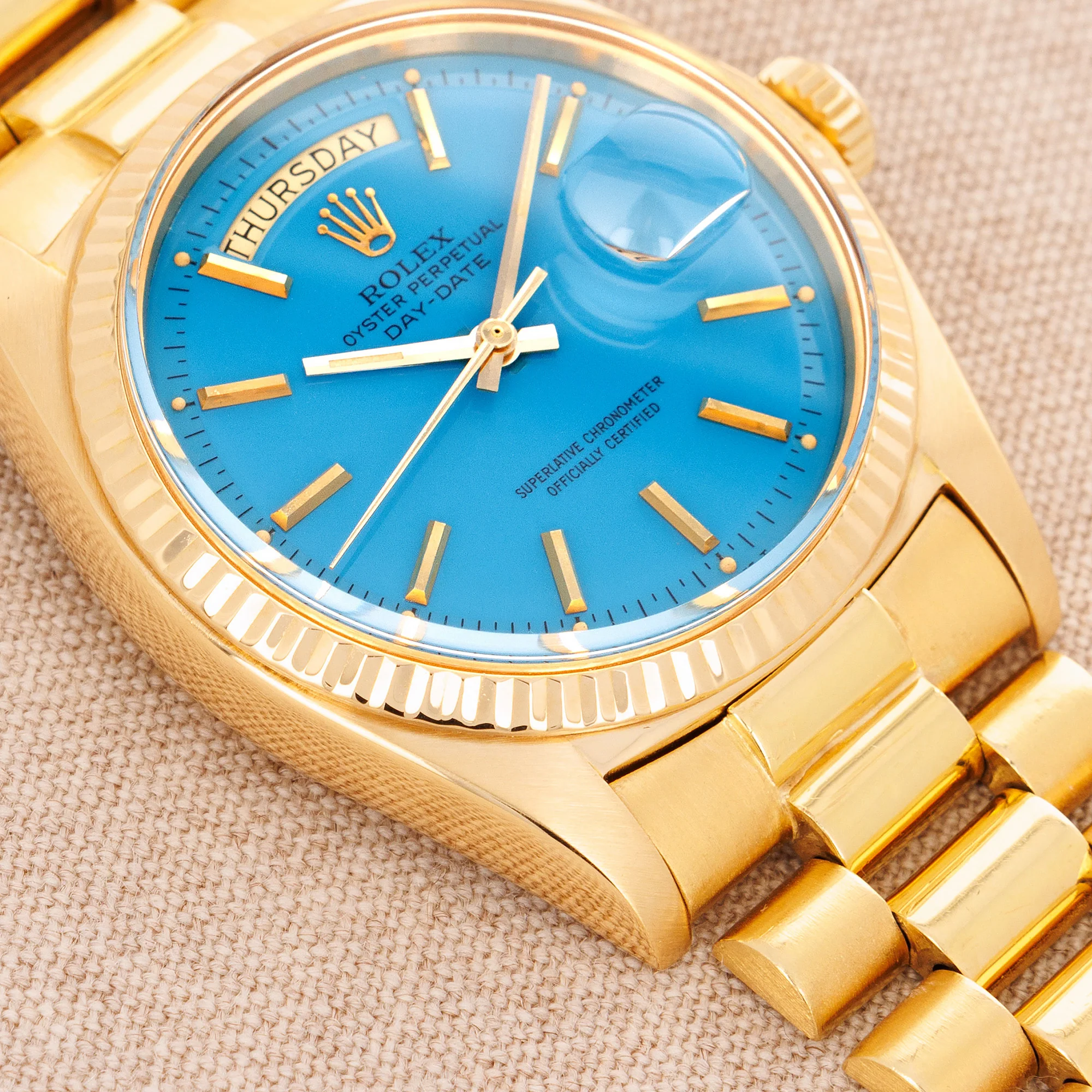 Rolex Yellow Gold Day-Date Stella Watch Ref. 1803 - Image 3