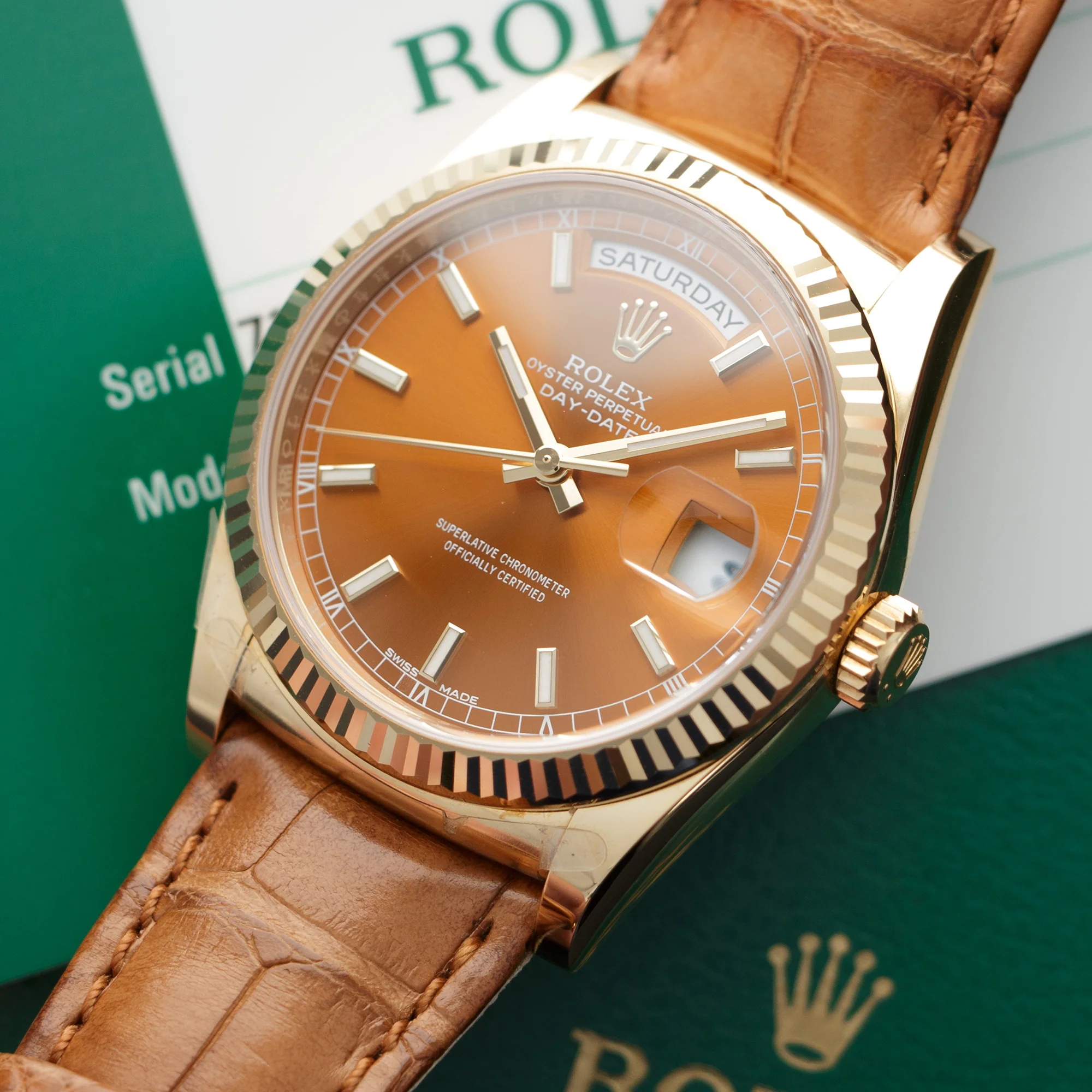 Rolex Yellow Gold Day-Date Watch Ref. 118138 - Image 2