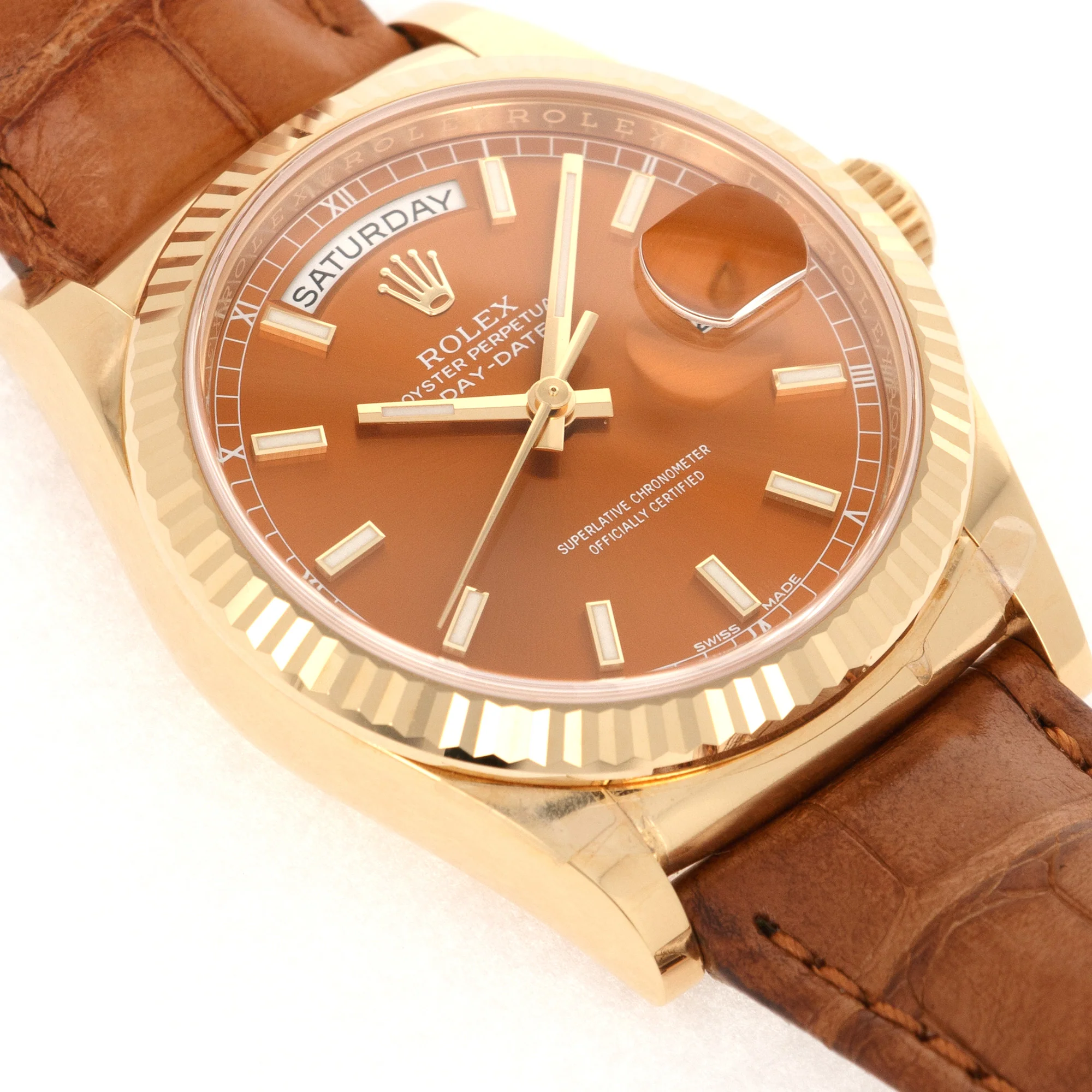 Rolex Yellow Gold Day-Date Watch Ref. 118138 - Image 3
