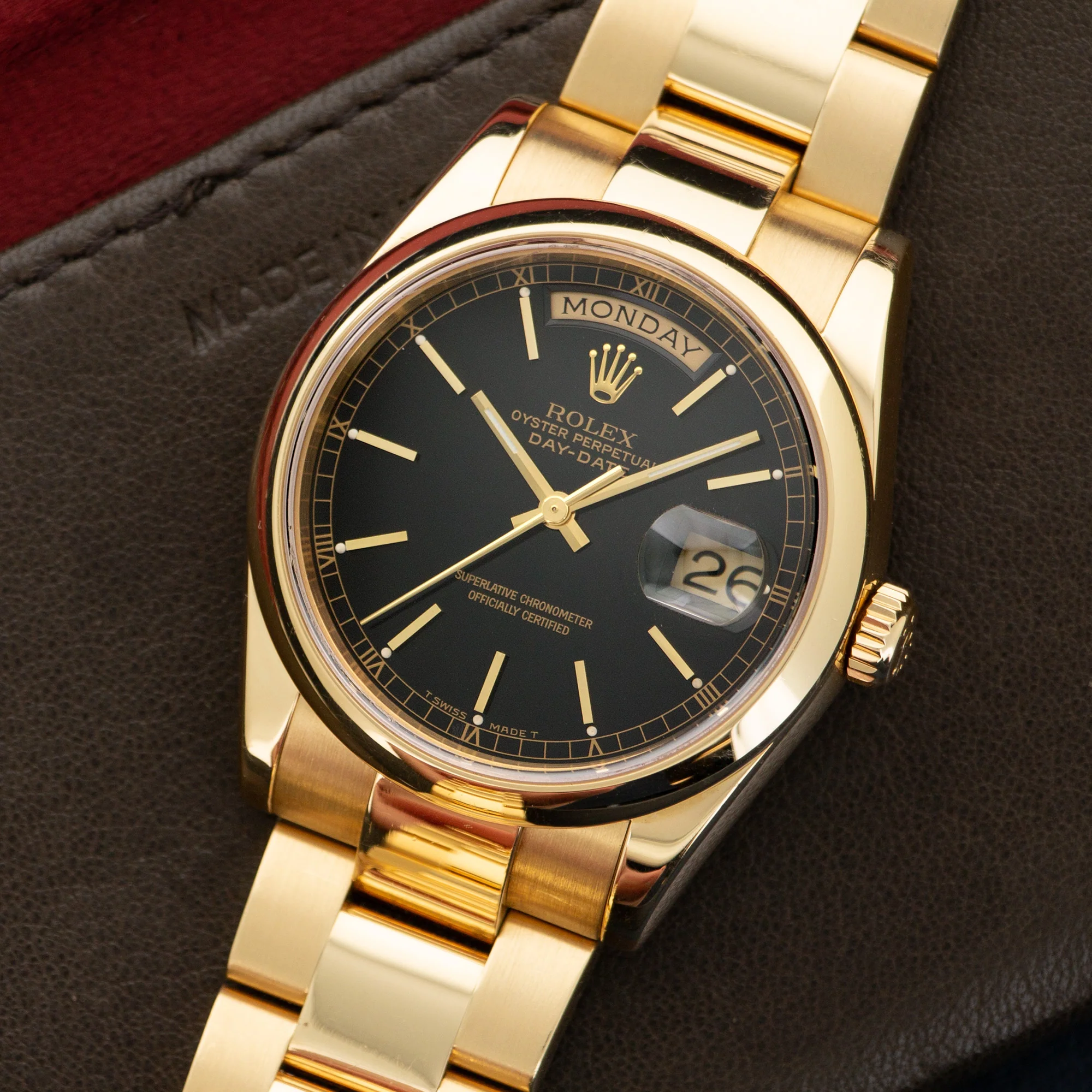 Rolex Yellow Gold Day-Date Watch Ref. 118208 - Image 2