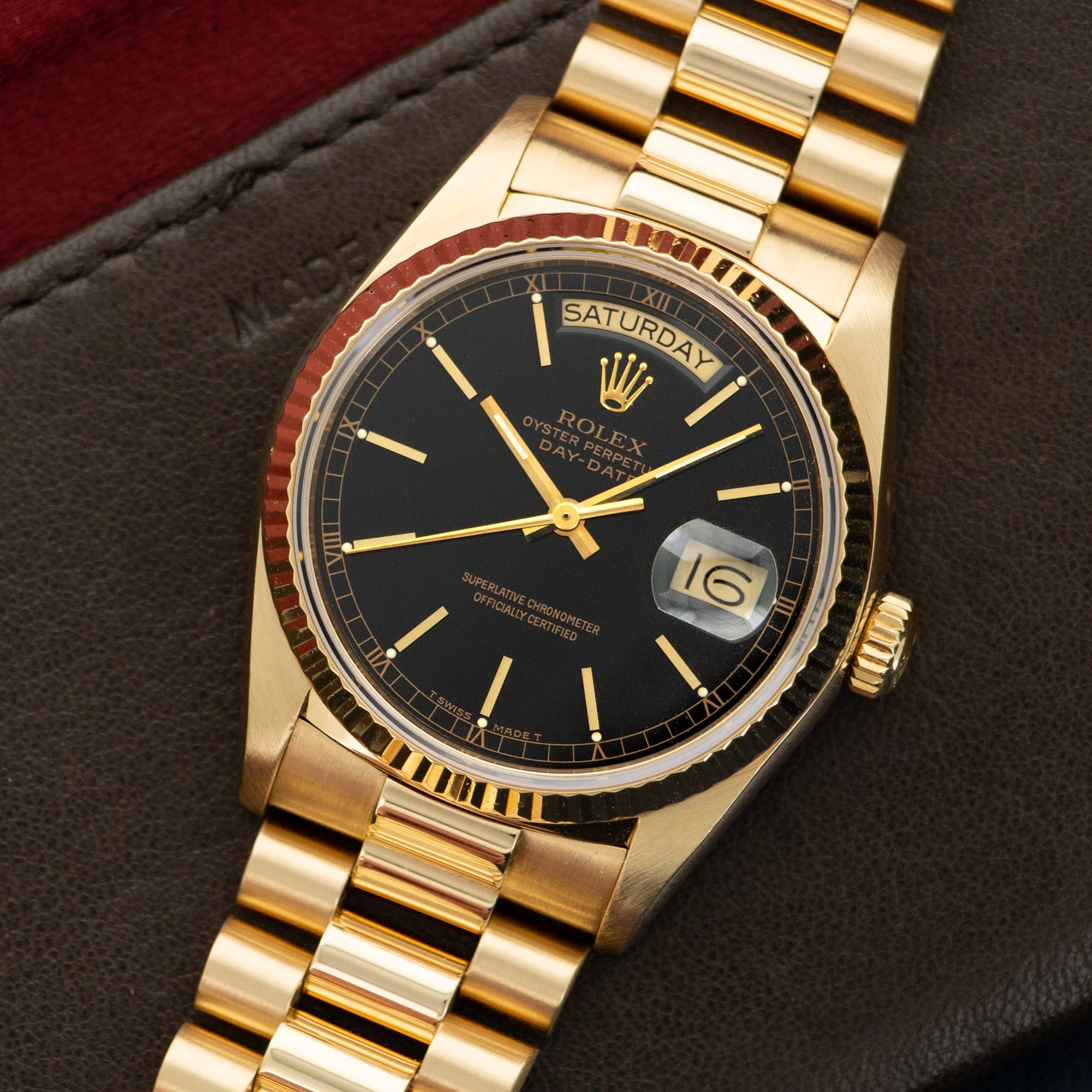 Rolex Yellow Gold Day-Date Watch Ref. 18038 - Image 2