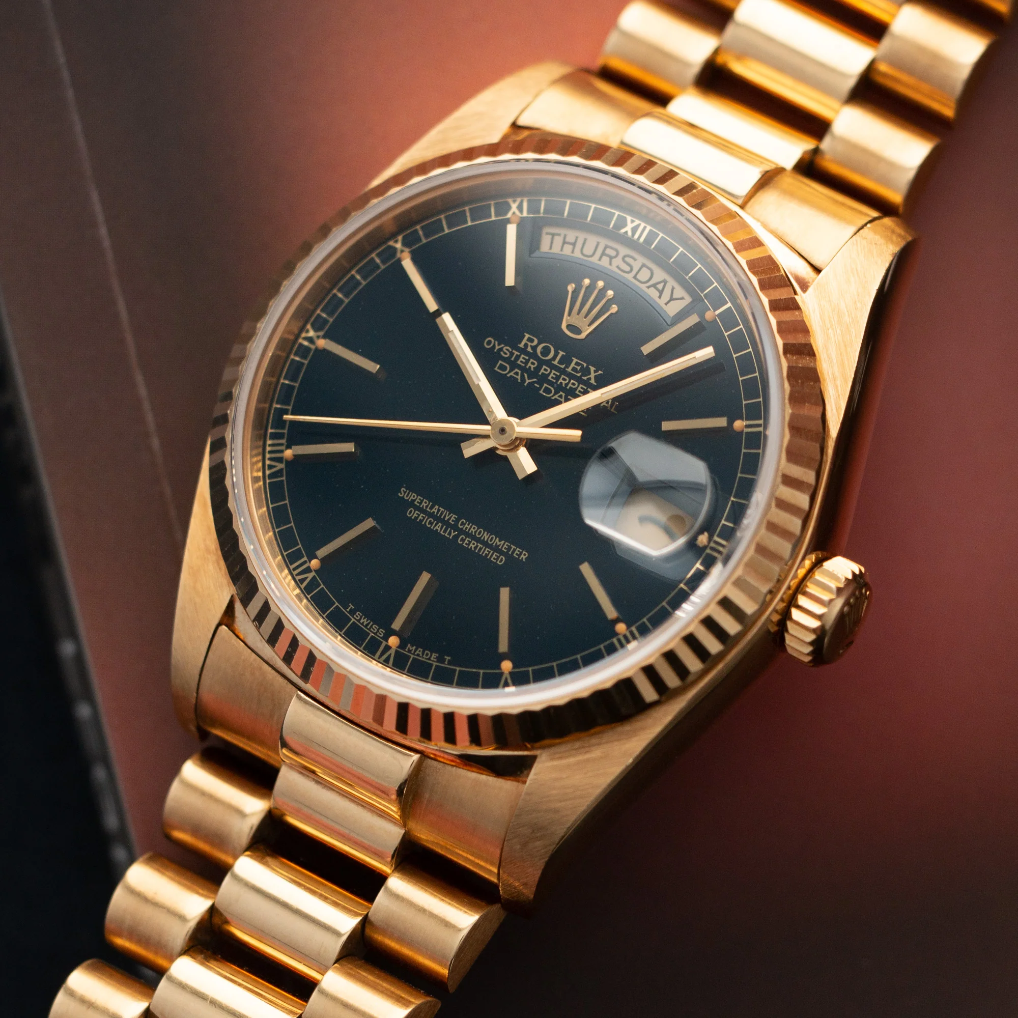 Rolex Yellow Gold Day-Date Watch Ref. 18038 - Image 2