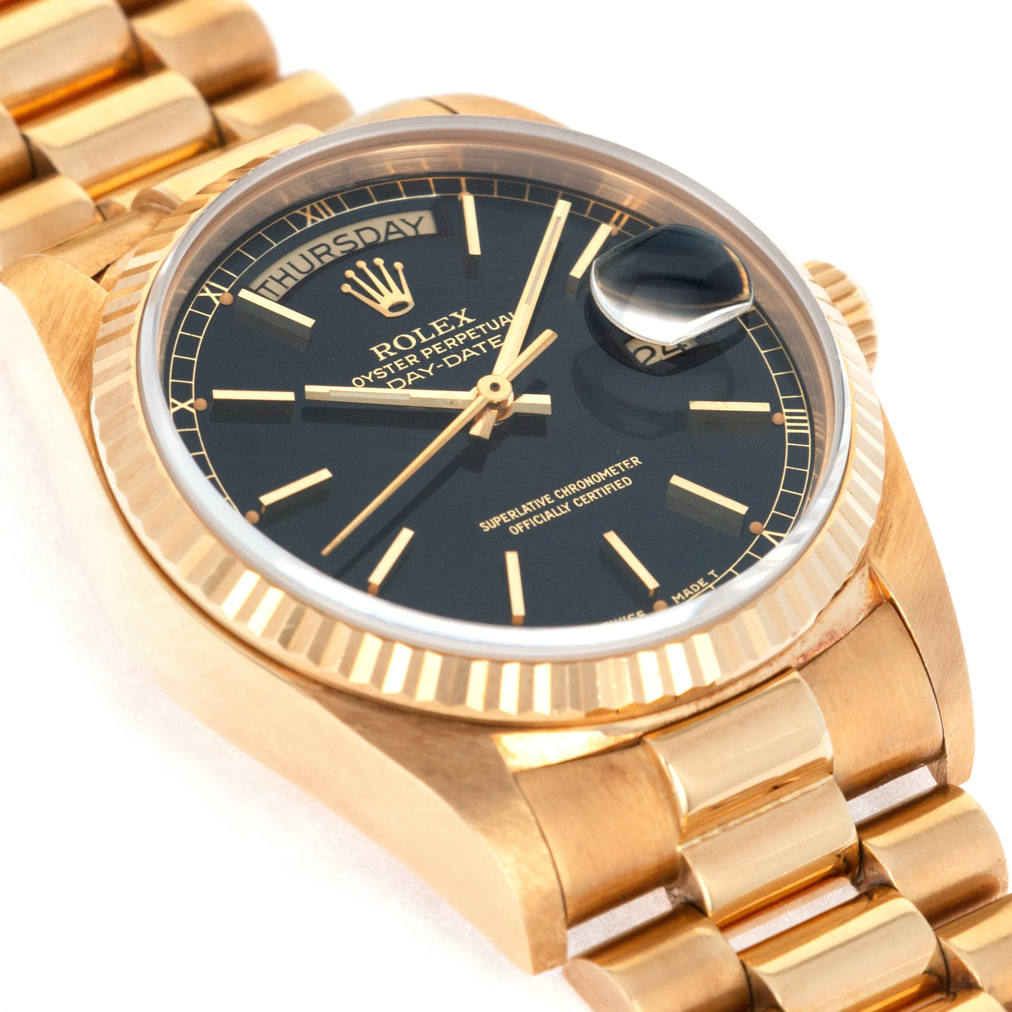 Rolex Yellow Gold Day-Date Watch Ref. 18038 - Image 3