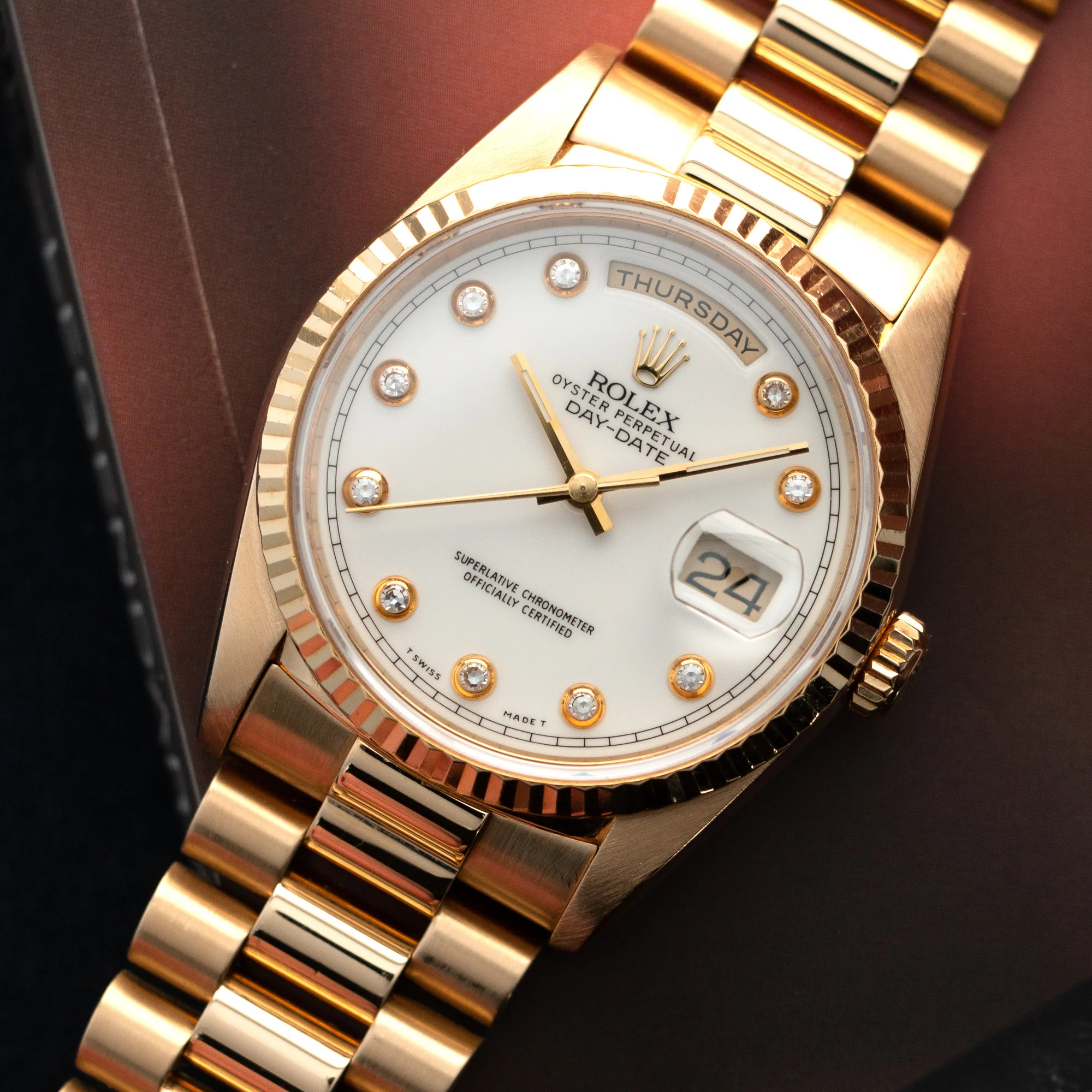 Rolex Yellow Gold Day-Date Watch Ref. 18238 - Image 2