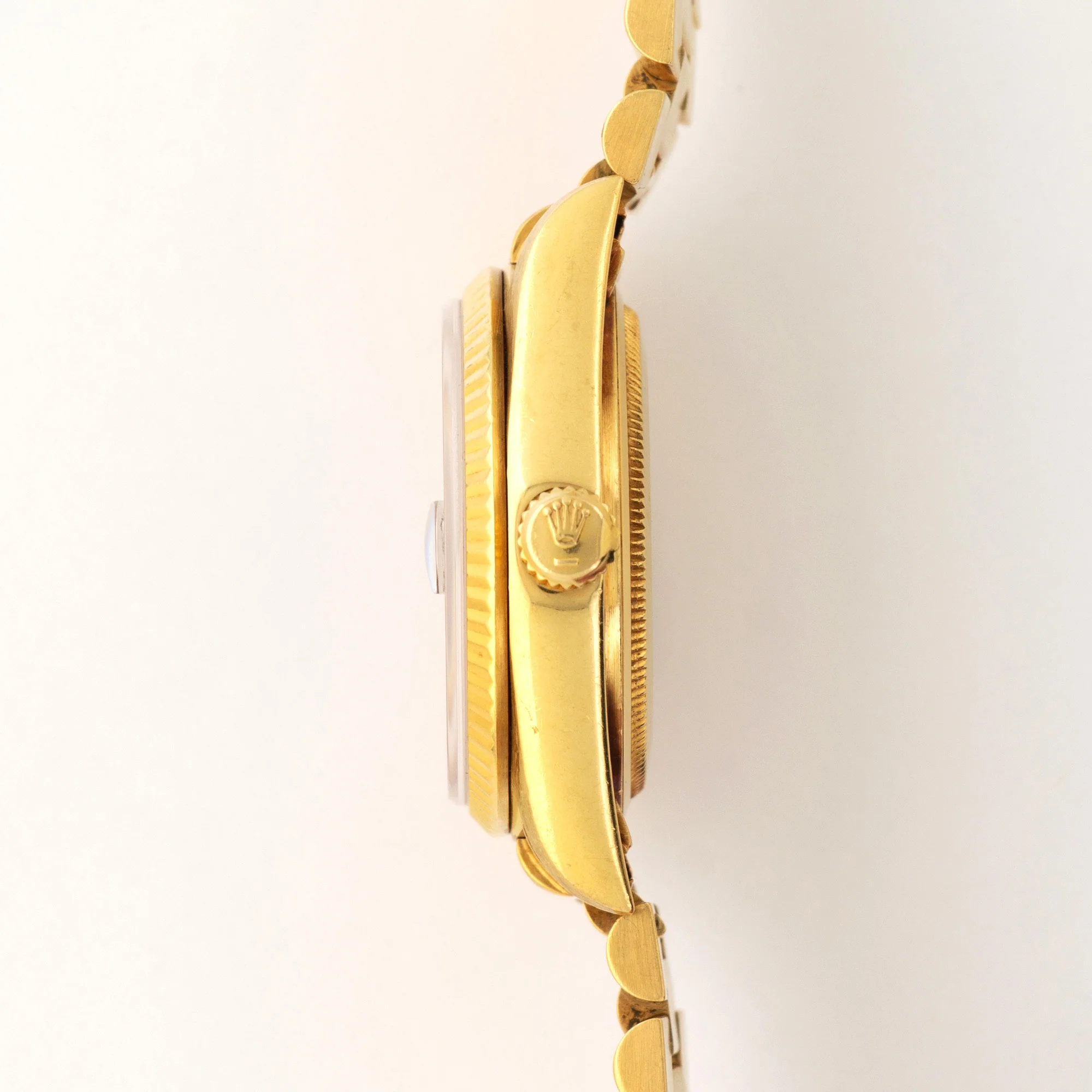 Rolex Yellow Gold Day-Date Wood Dial Watch Ref. 18038 - Image 4