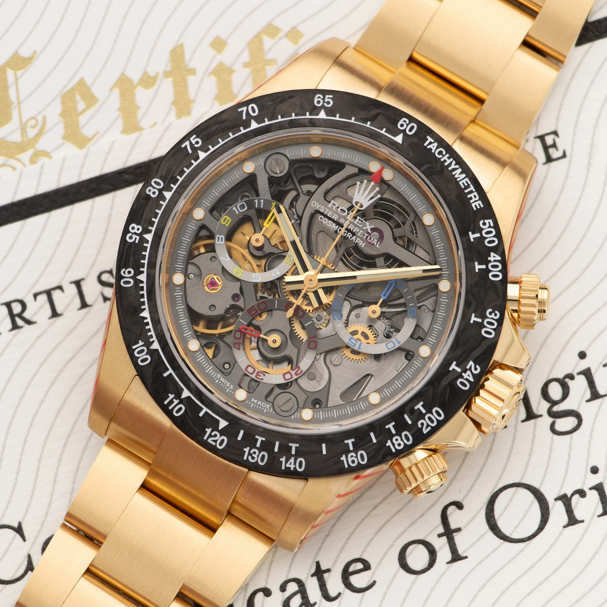 Rolex Yellow Gold Daytona La Montoya Artisans de Geneve Watch - Image 2