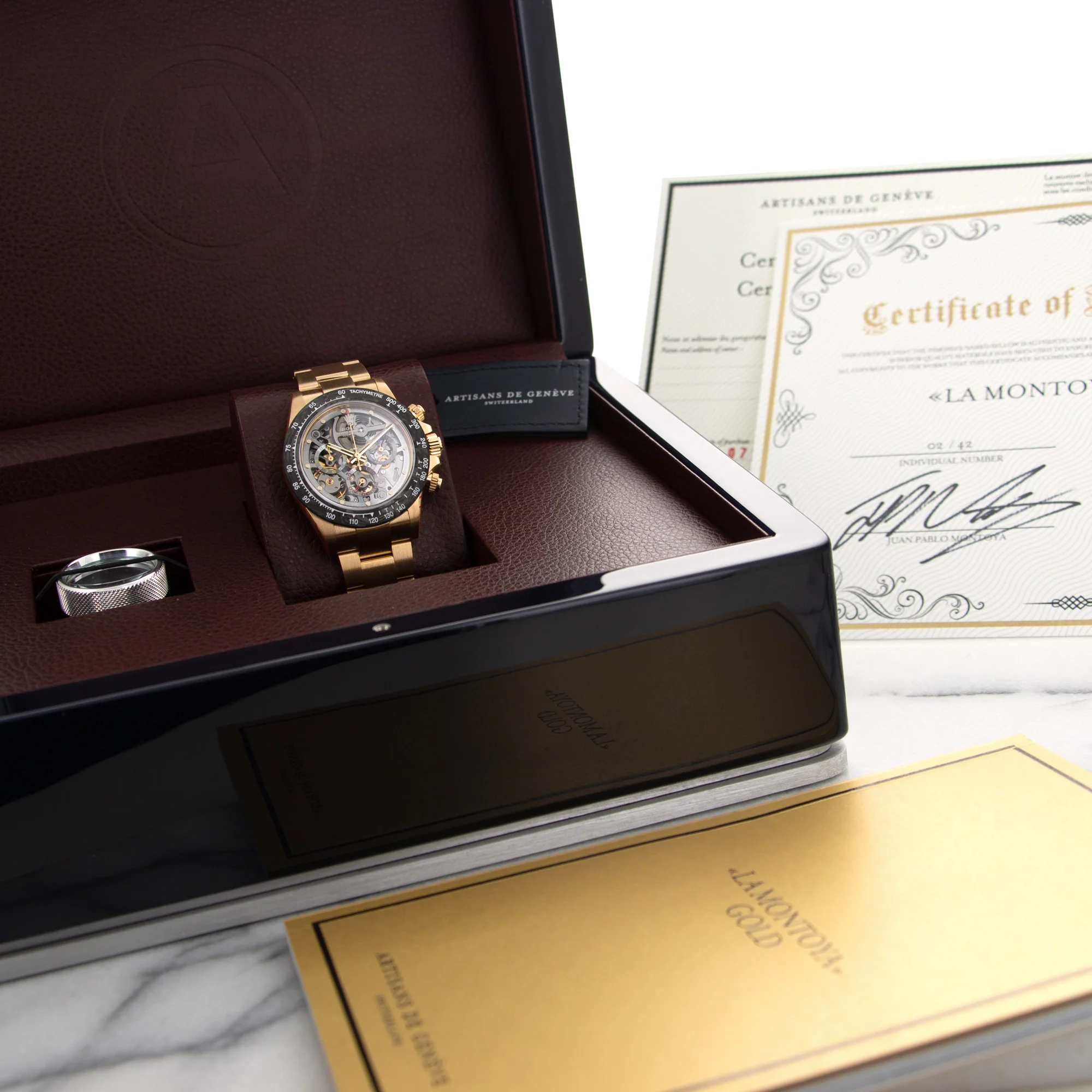 Rolex Yellow Gold Daytona La Montoya Artisans de Geneve Watch - Image 7