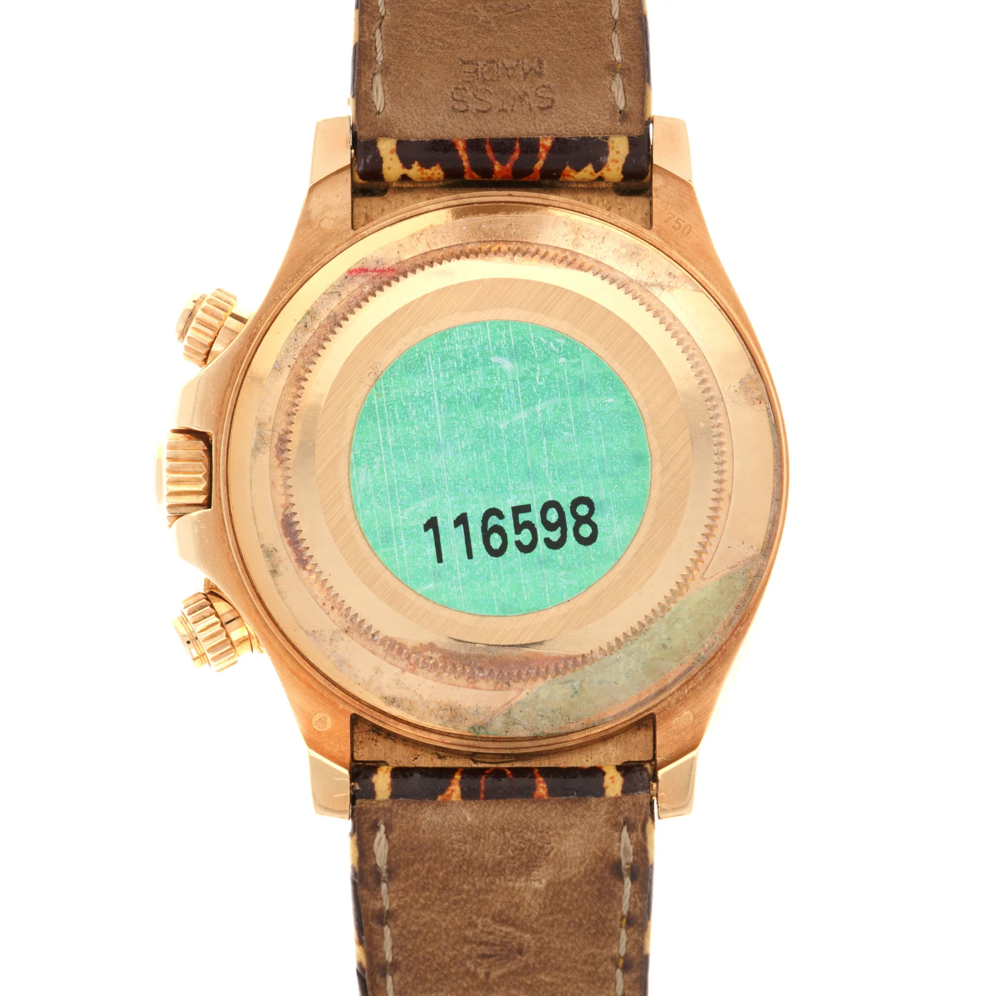 Rolex Yellow Gold Daytona Leopard Watch Ref. 116598 - Image 4