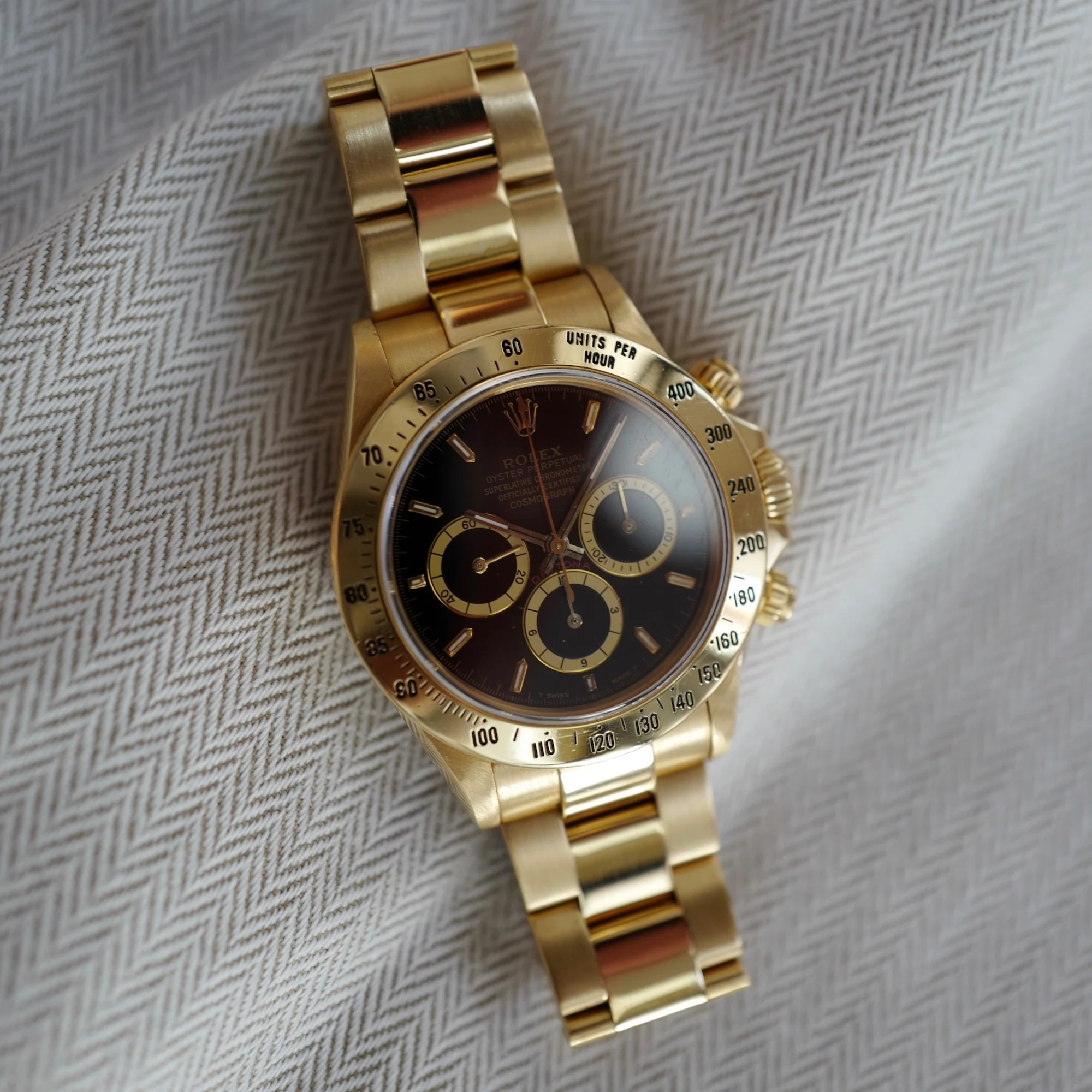 Rolex Yellow Gold Daytona Zenith Watch Ref. 16528 - Image 7