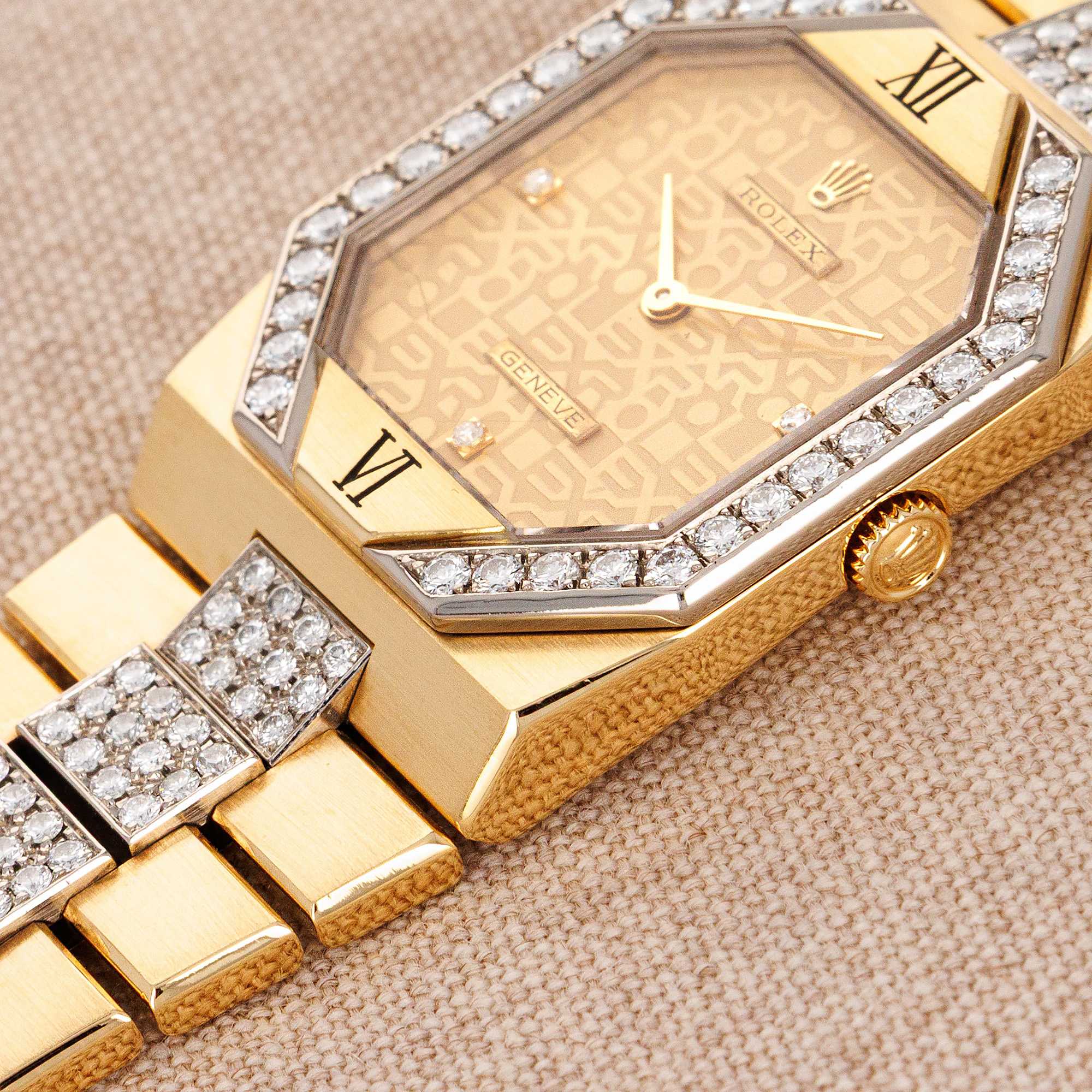 Rolex Yellow Gold Diamond Cellini Watch Ref. 5155/8 - Image 4