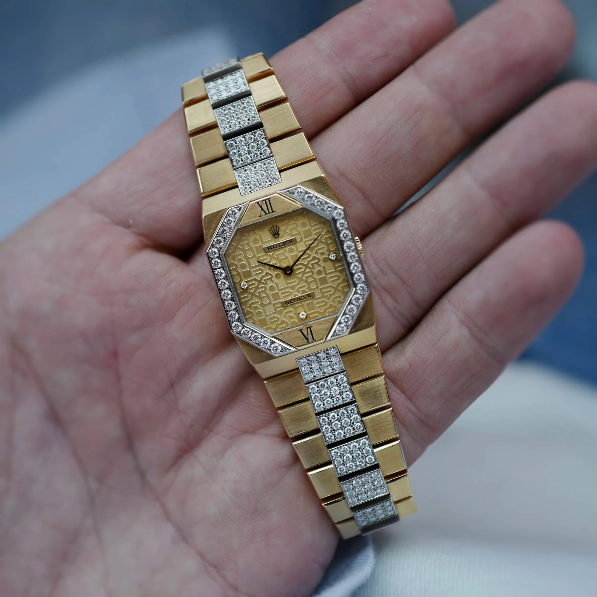Rolex Yellow Gold Diamond Cellini Watch Ref. 5155/8 - Image 5