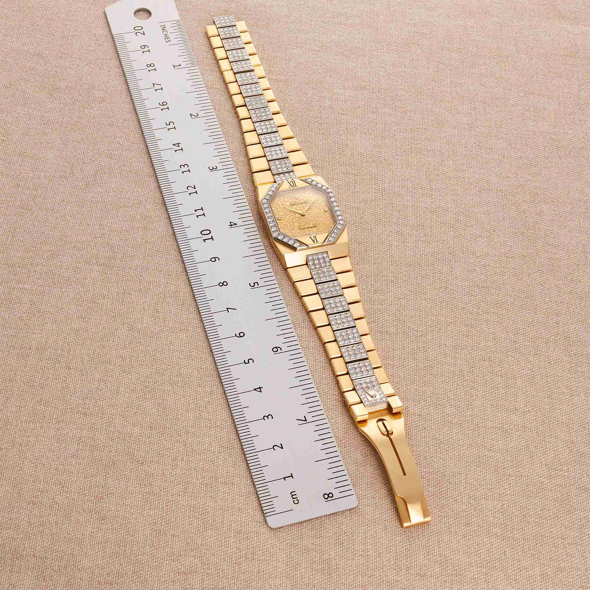 Rolex Yellow Gold Diamond Cellini Watch Ref. 5155/8 - Image 7