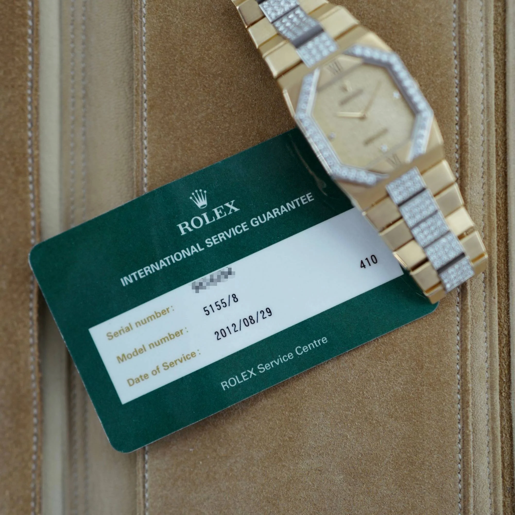 Rolex Yellow Gold Diamond Cellini Watch Ref. 5155/8 - Image 8