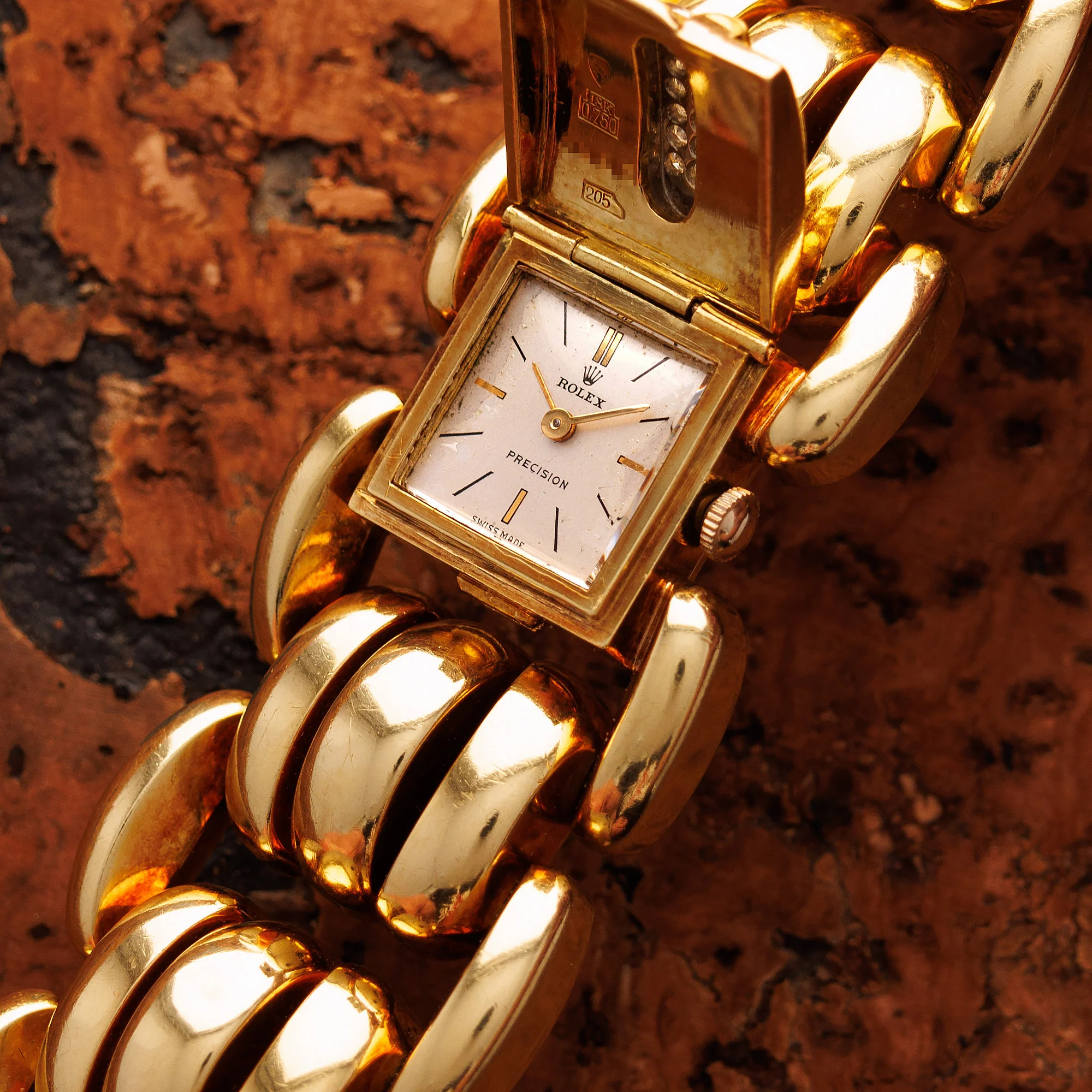 Rolex Yellow Gold Diamond Cover Watch, 1940s - Image 2