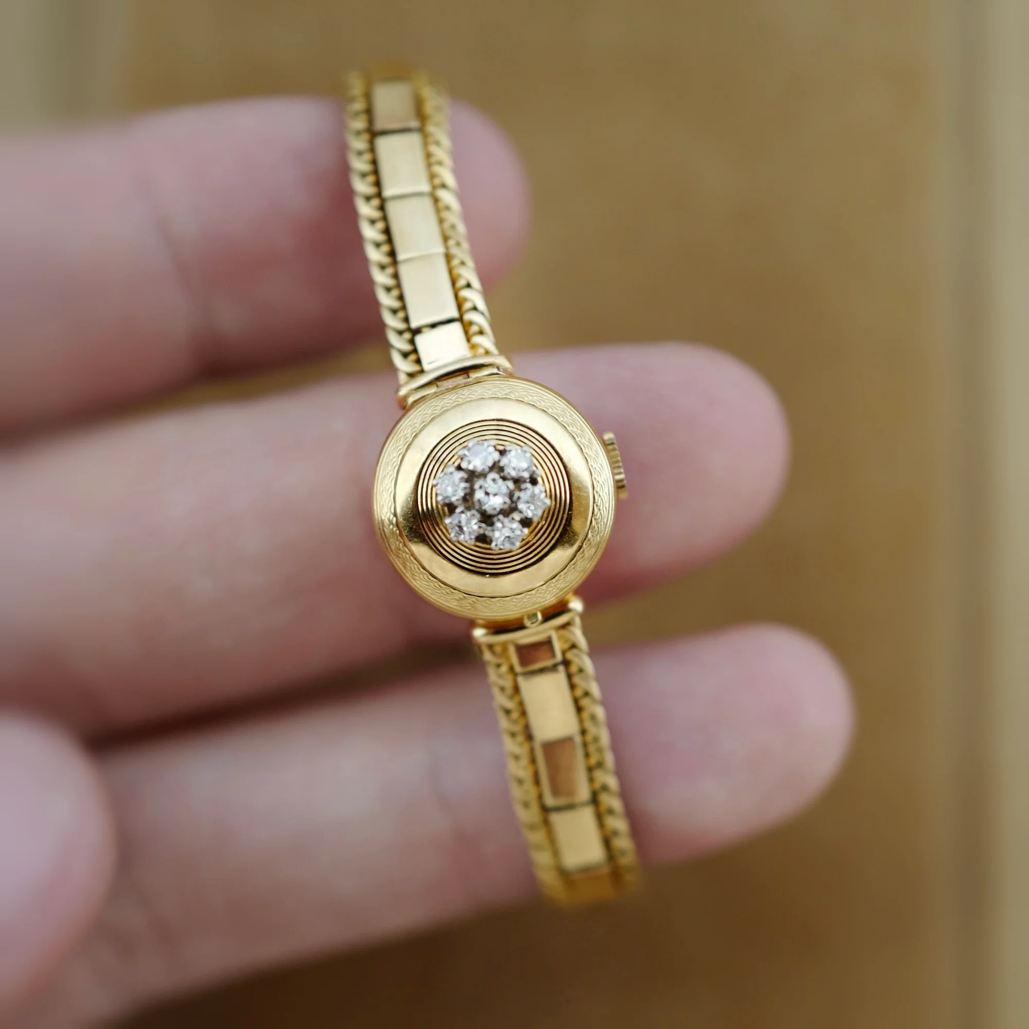 Rolex Yellow Gold Diamond Cover Watch - Image 3