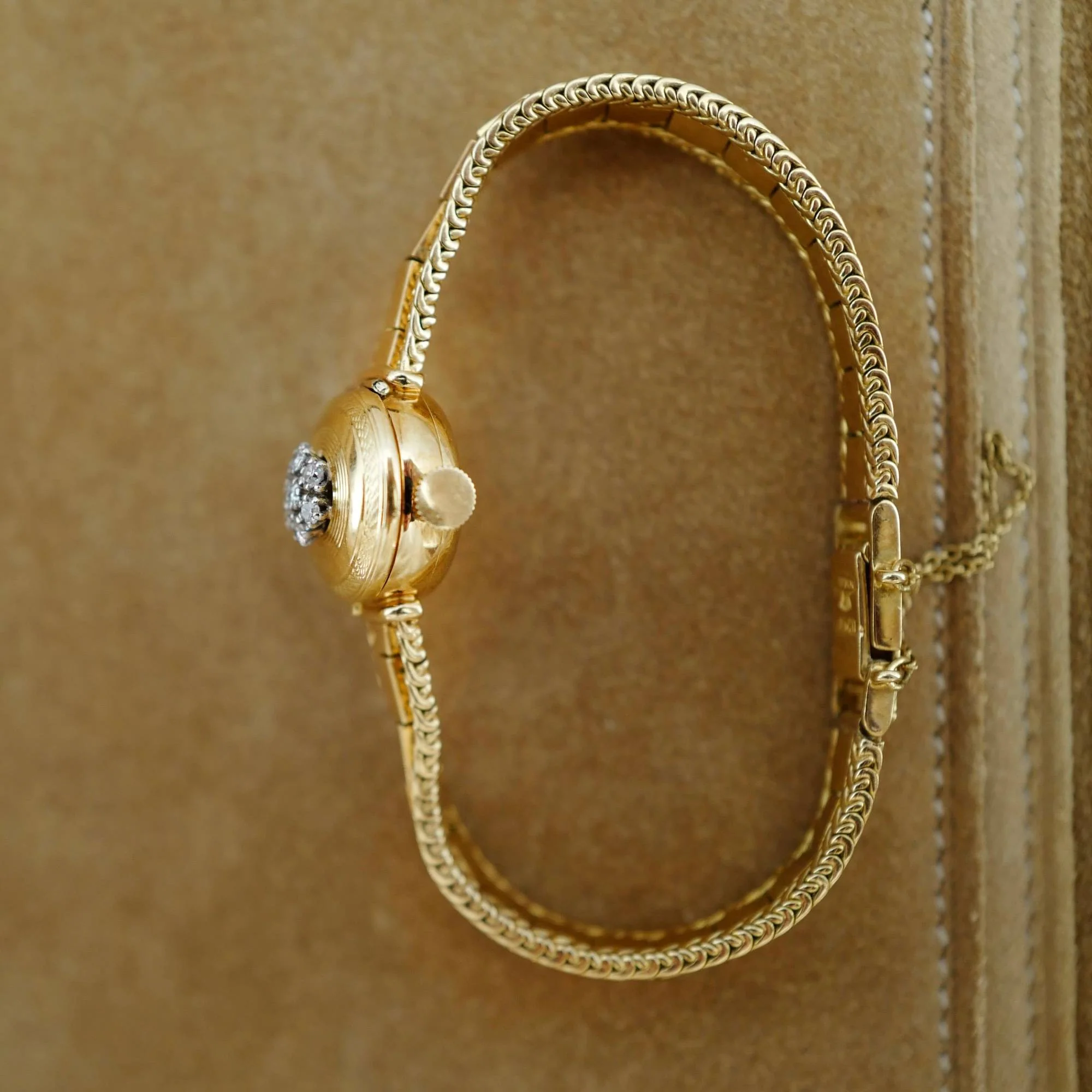 Rolex Yellow Gold Diamond Cover Watch - Image 4