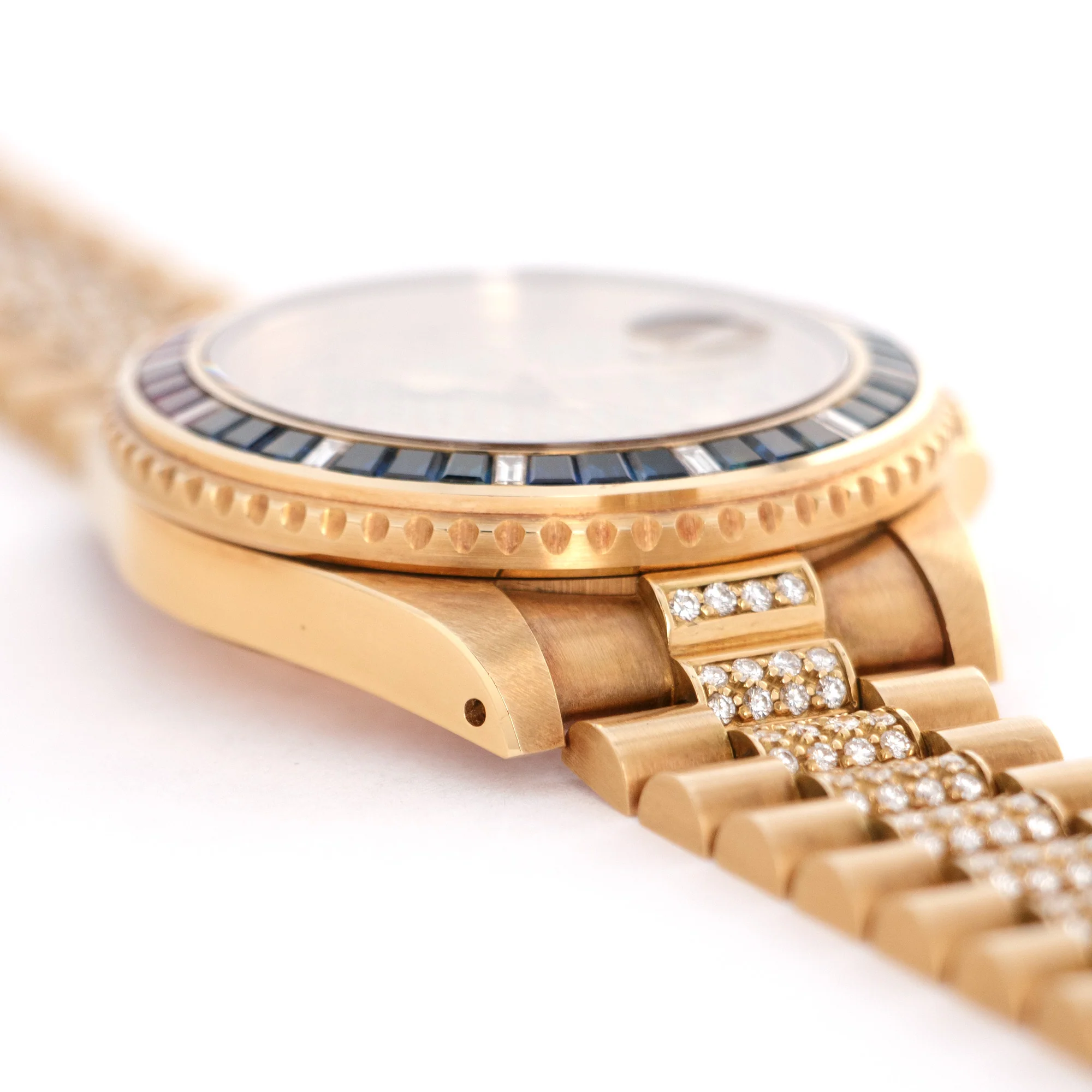 Rolex Yellow Gold GMT-Master Diamond Ruby Sapphire Watch Ref. 16758 - Image 4