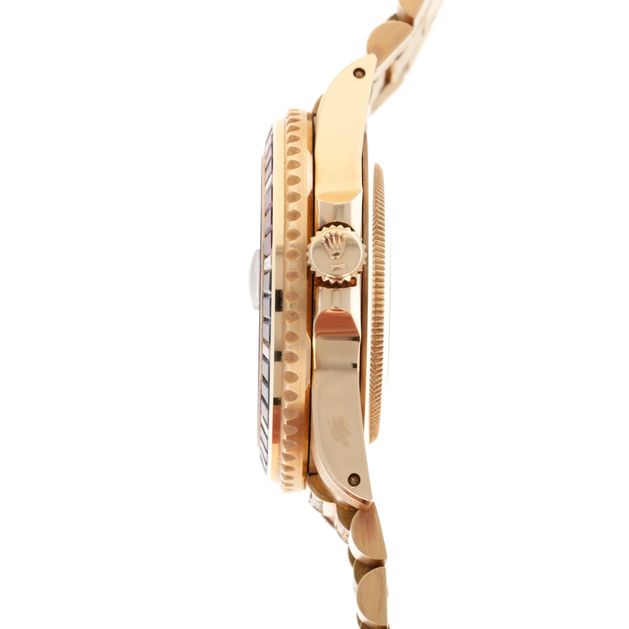 Rolex Yellow Gold GMT-Master Diamond Ruby Sapphire Watch Ref. 16758 - Image 5
