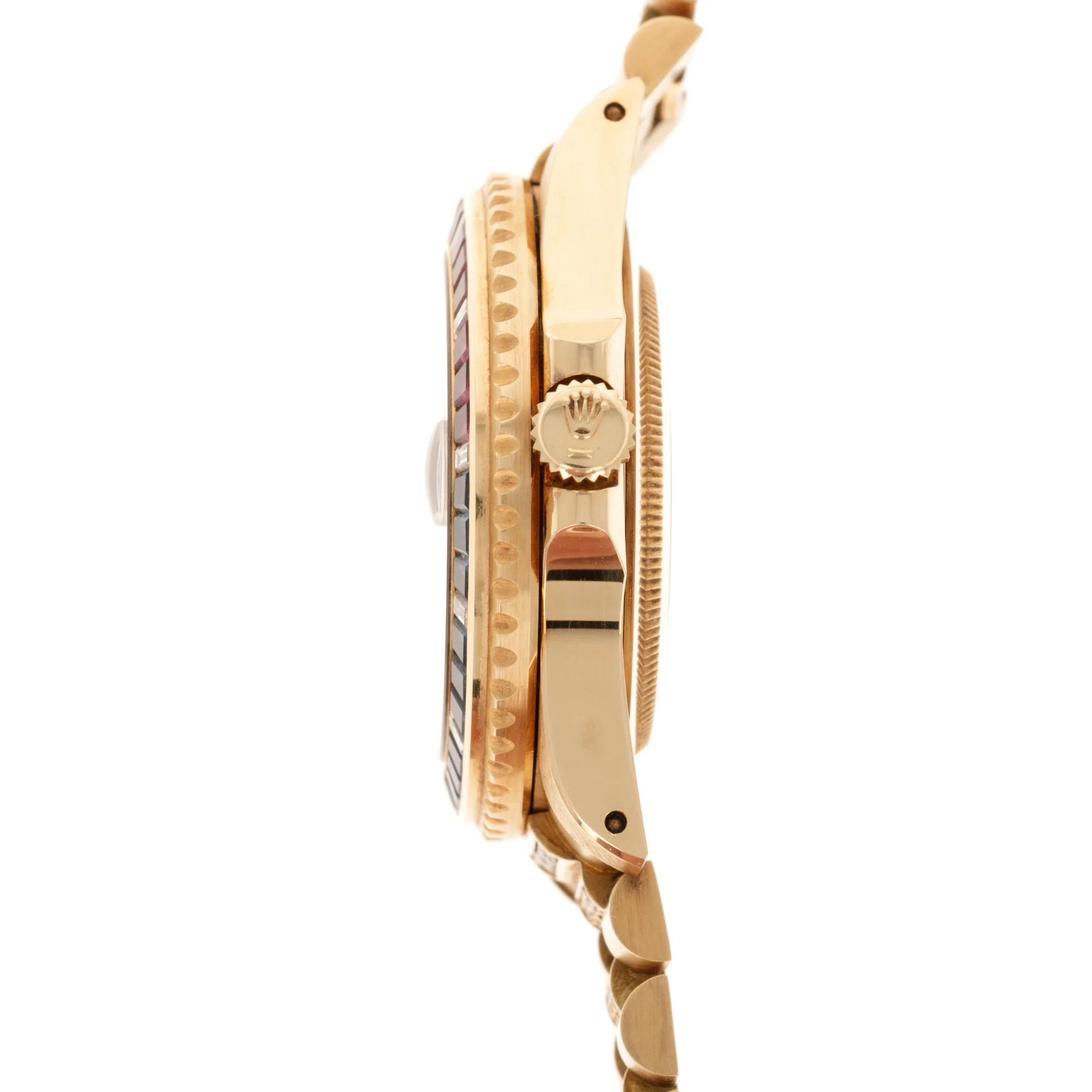 Rolex Yellow Gold GMT-Master Diamond Ruby Sapphire Watch Ref. 16758 - Image 9