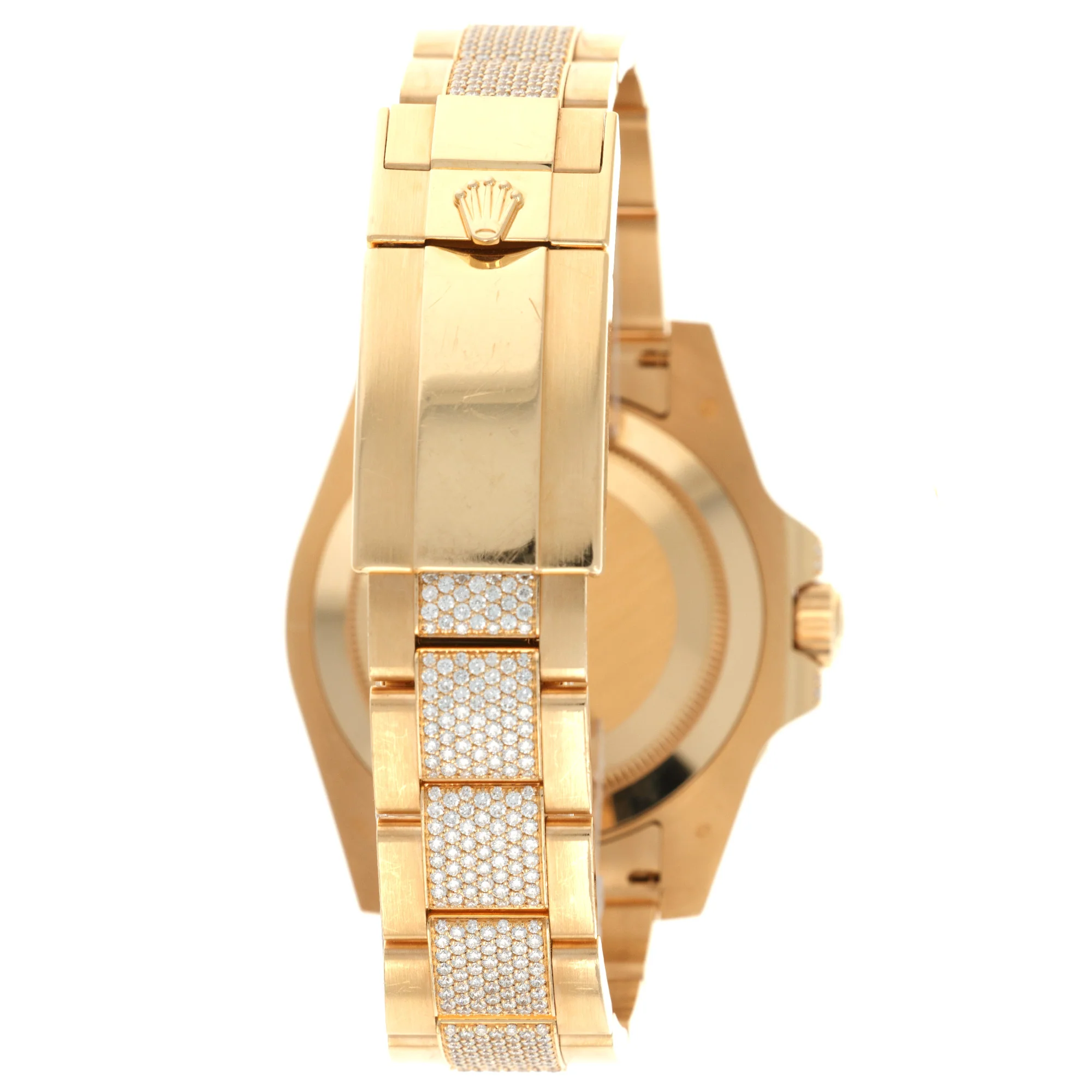 Rolex Yellow Gold GMT-Master II Diamond Sapphire Watch Ref. 116758 - Image 6