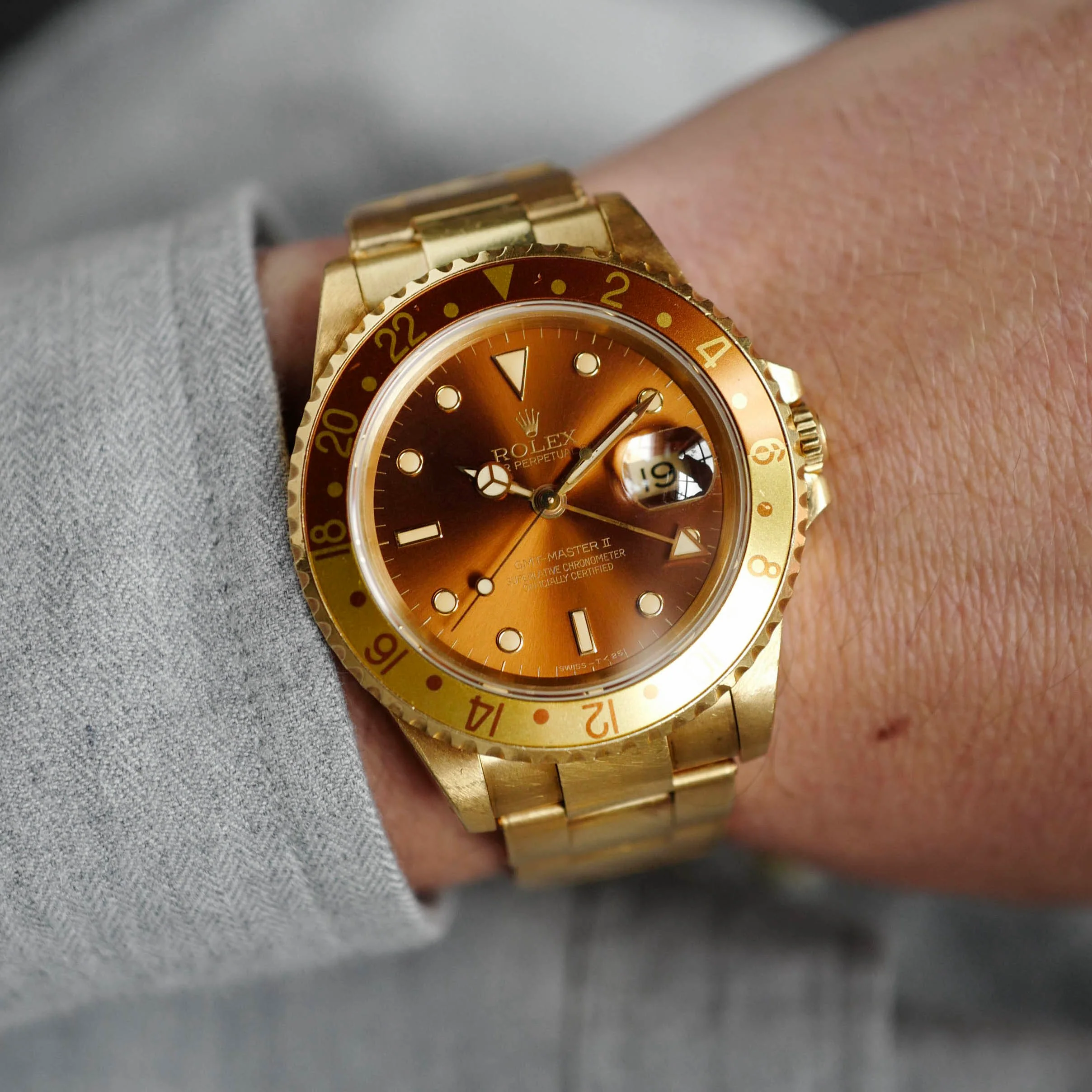 Rolex Yellow Gold GMT-Master II Watch Ref. 16718 - Image 4