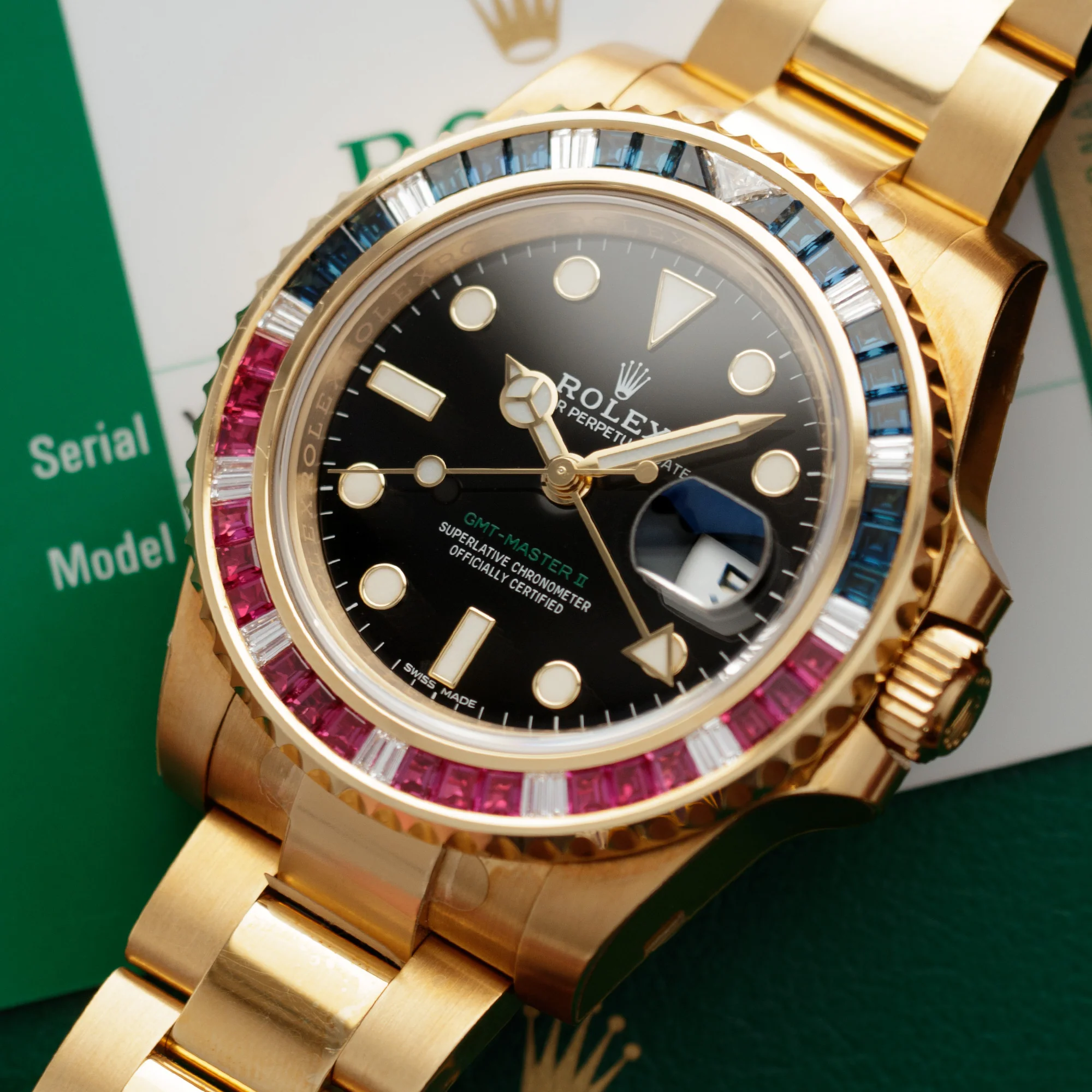 Rolex Yellow Gold GMT-Master SARU Watch Ref. 116748 with Stickers - Image 2