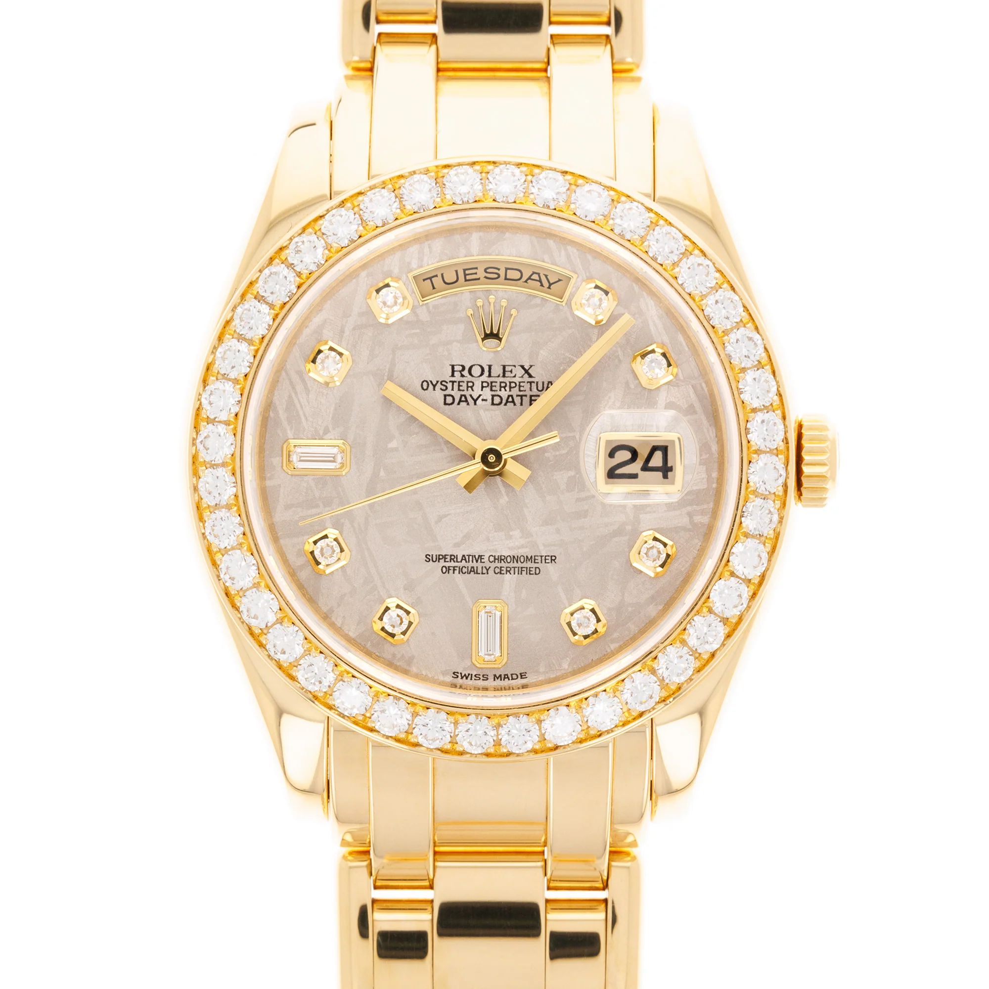 Rolex Yellow Gold Masterpiece Ref. 18948 with Meteorite Dial