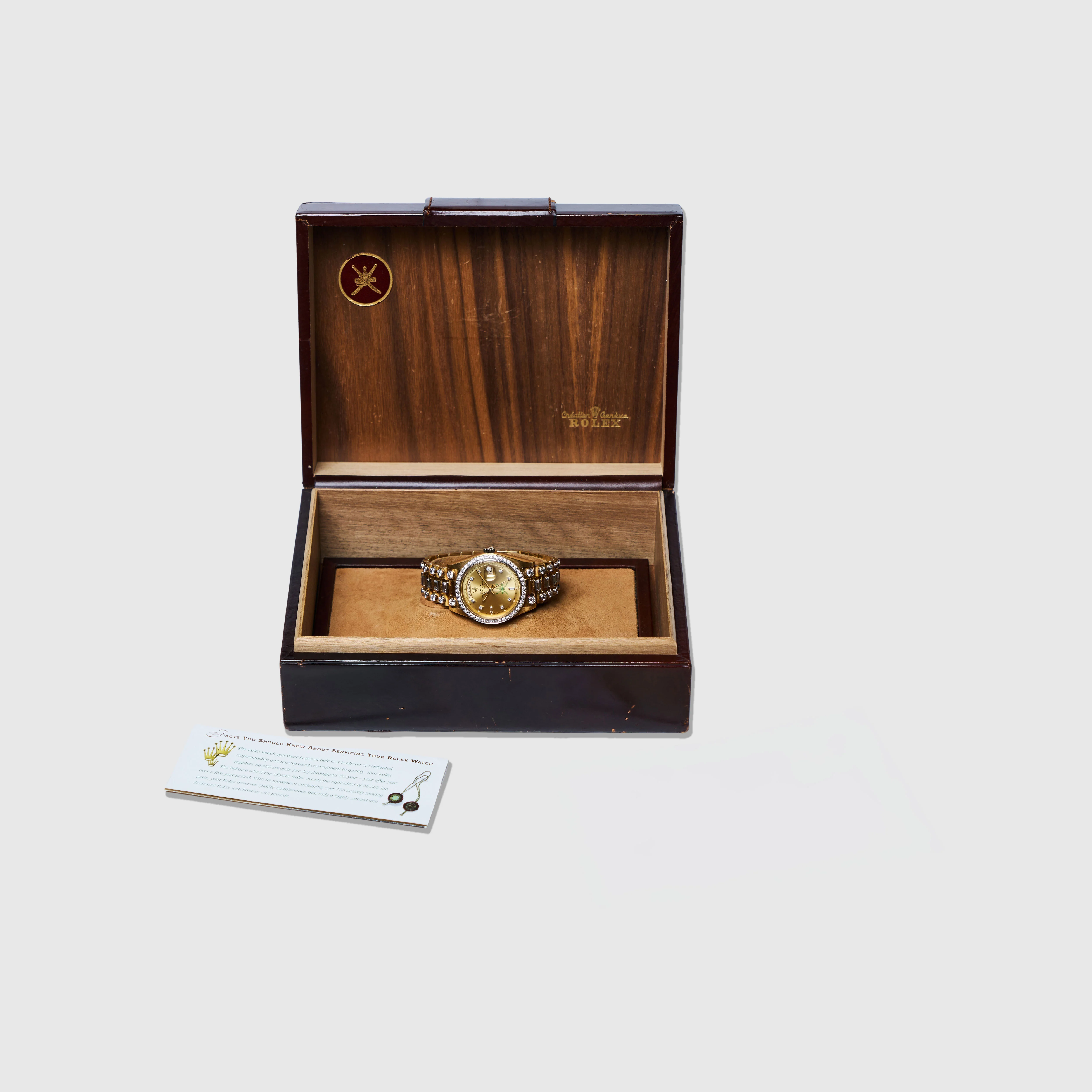 Rolex Yellow Gold Octopussy Day-Date Ref. 1804 with Khanjar Emblem of Oman Watch in Original Box - Image 3