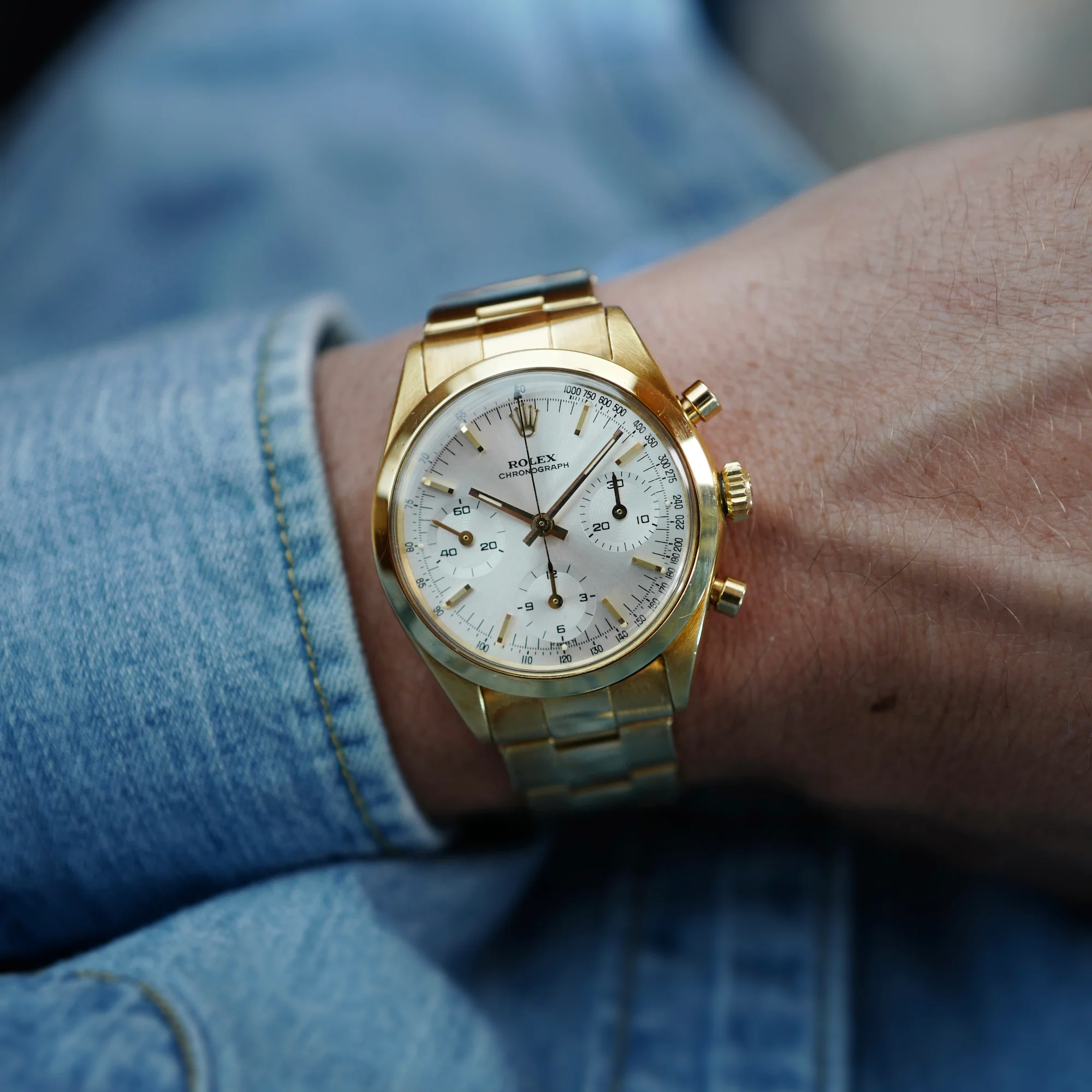 Rolex Yellow Gold Pre-Daytona Watch Ref. 6238 - Image 9