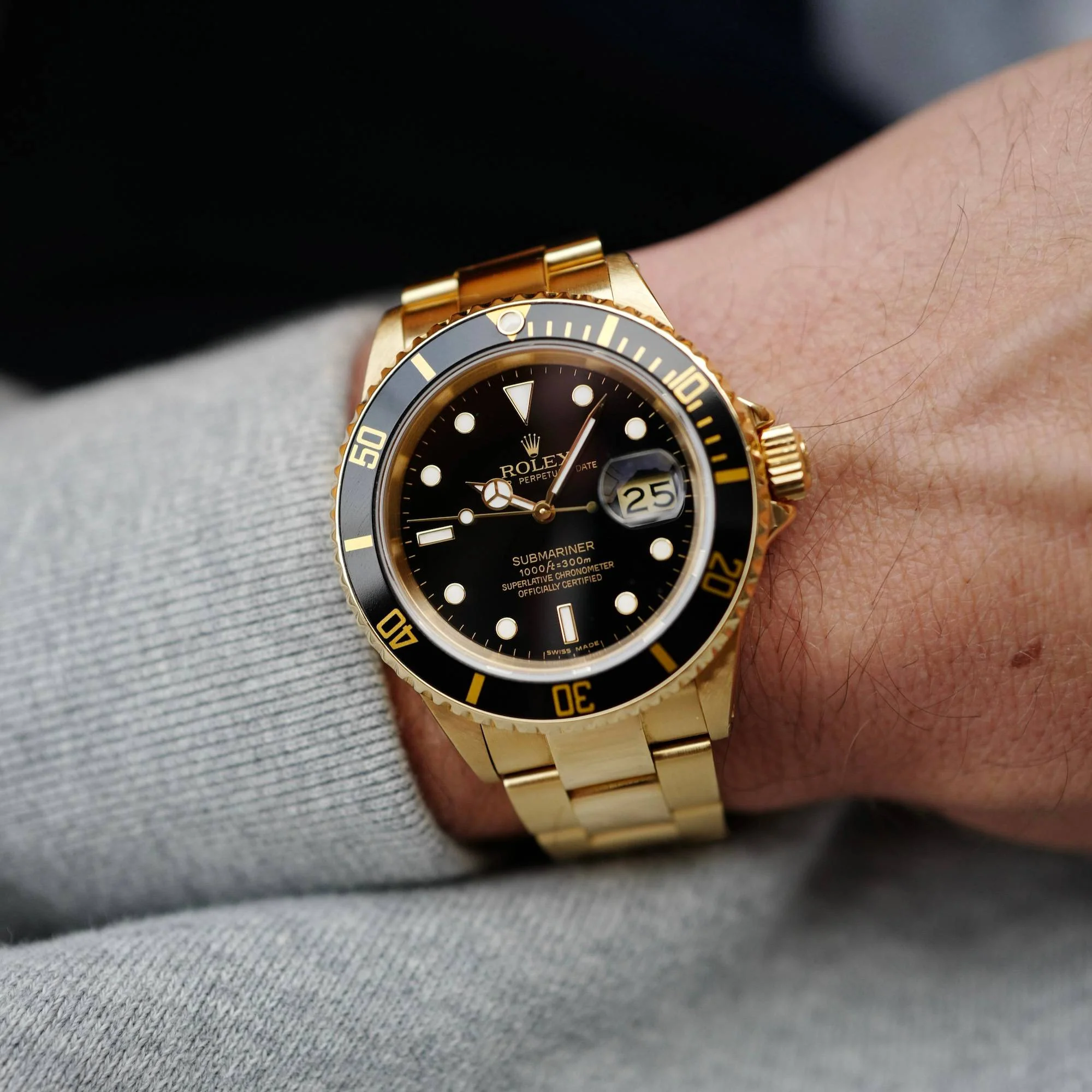 Rolex Yellow Gold Submariner Ref. 16618 - Image 3