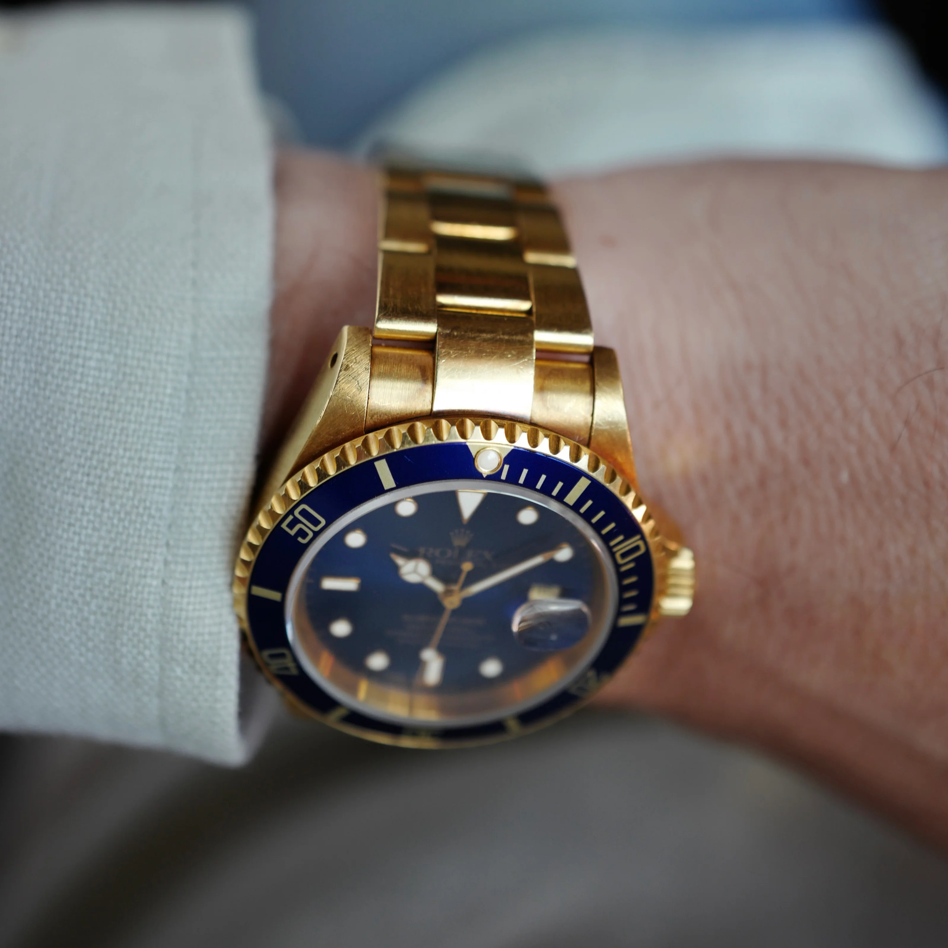 Rolex Yellow Gold Submariner Watch Ref. 16618 (NEW ARRIVAL) - Image 4