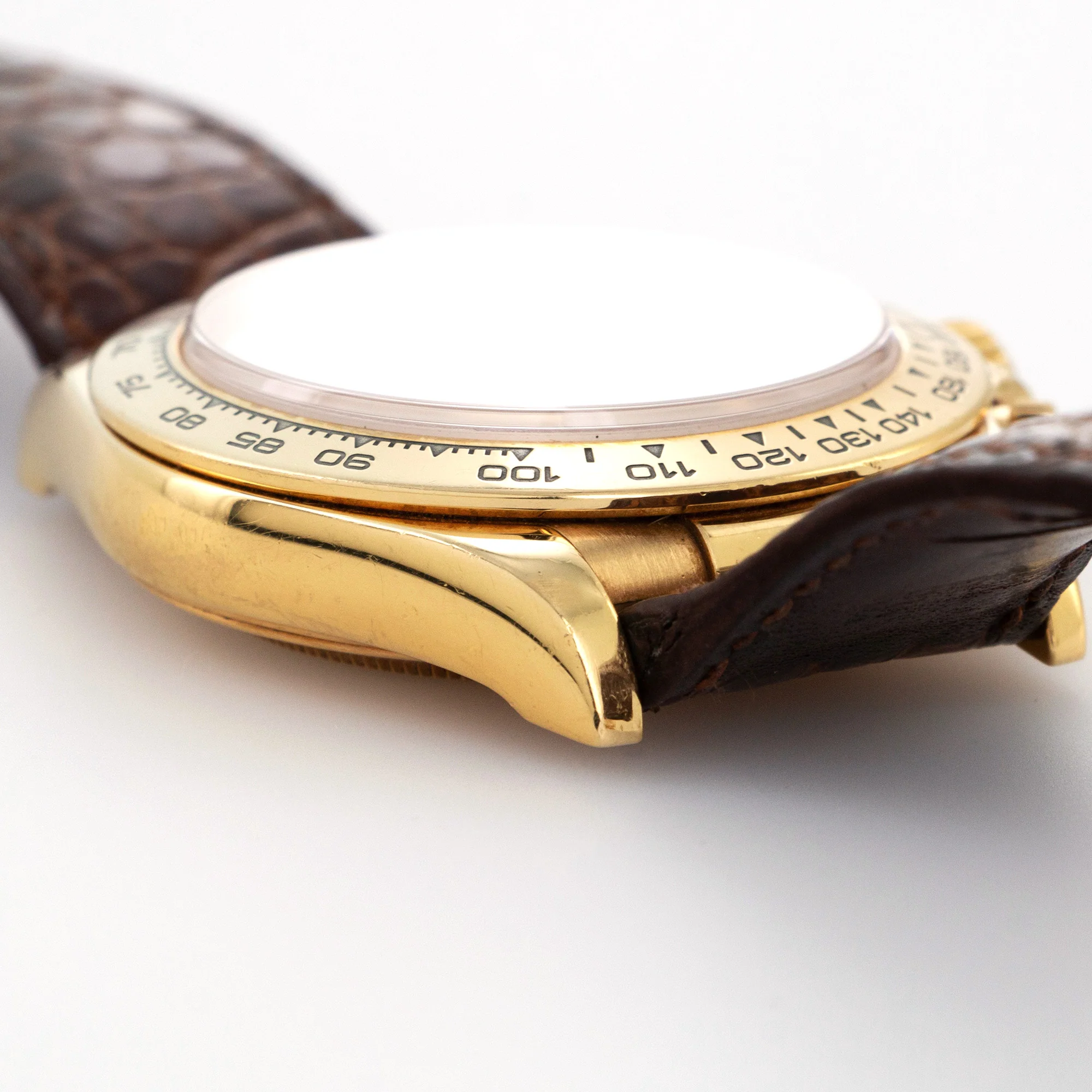 Rolex Yellow Gold Zenith Cosmograph Daytona Watch, Ref 16518 with Original Box and Papers - Image 3