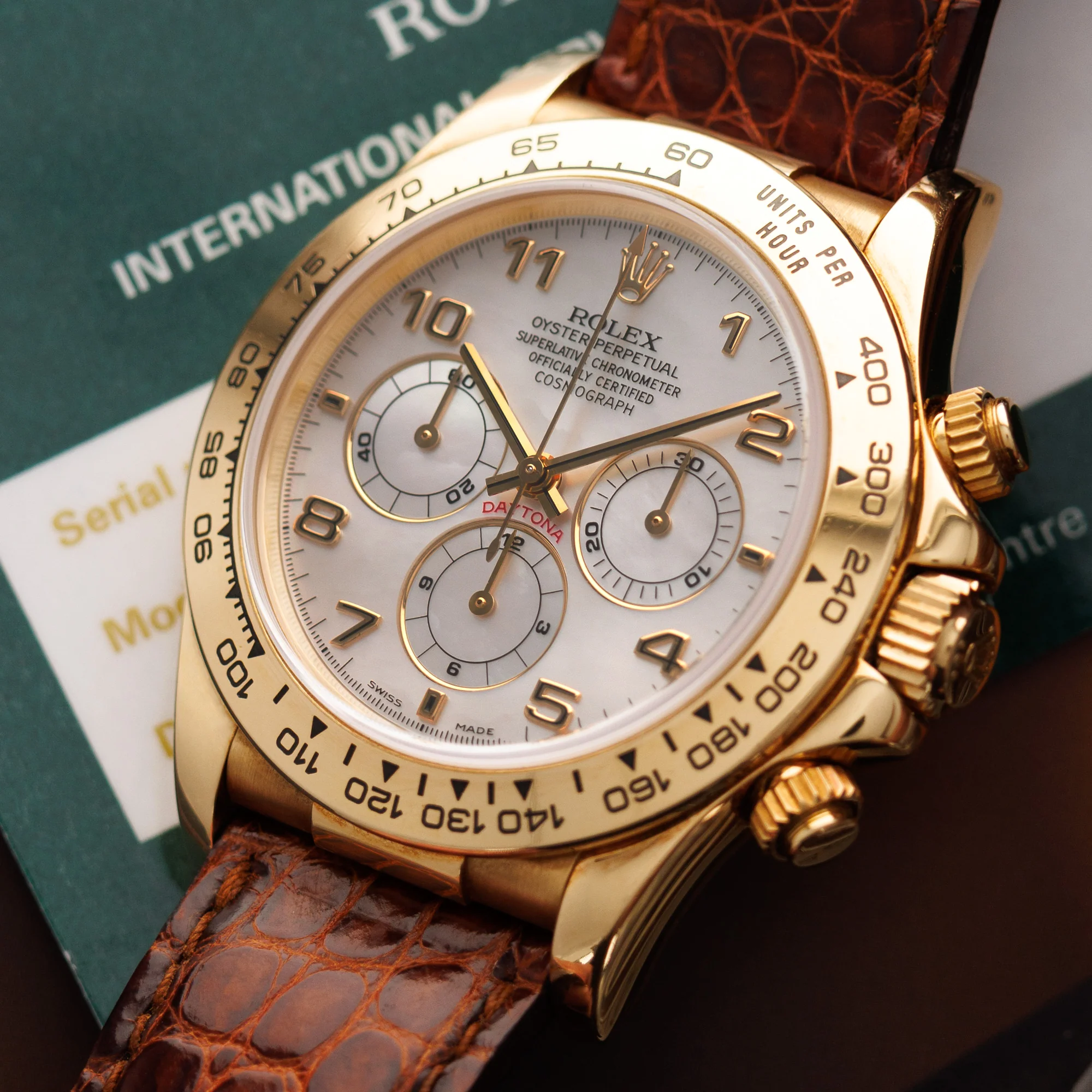 Rolex Yellow Gold Zenith Daytona Ref. 16518 with Mother of Pearl Dial - Image 2