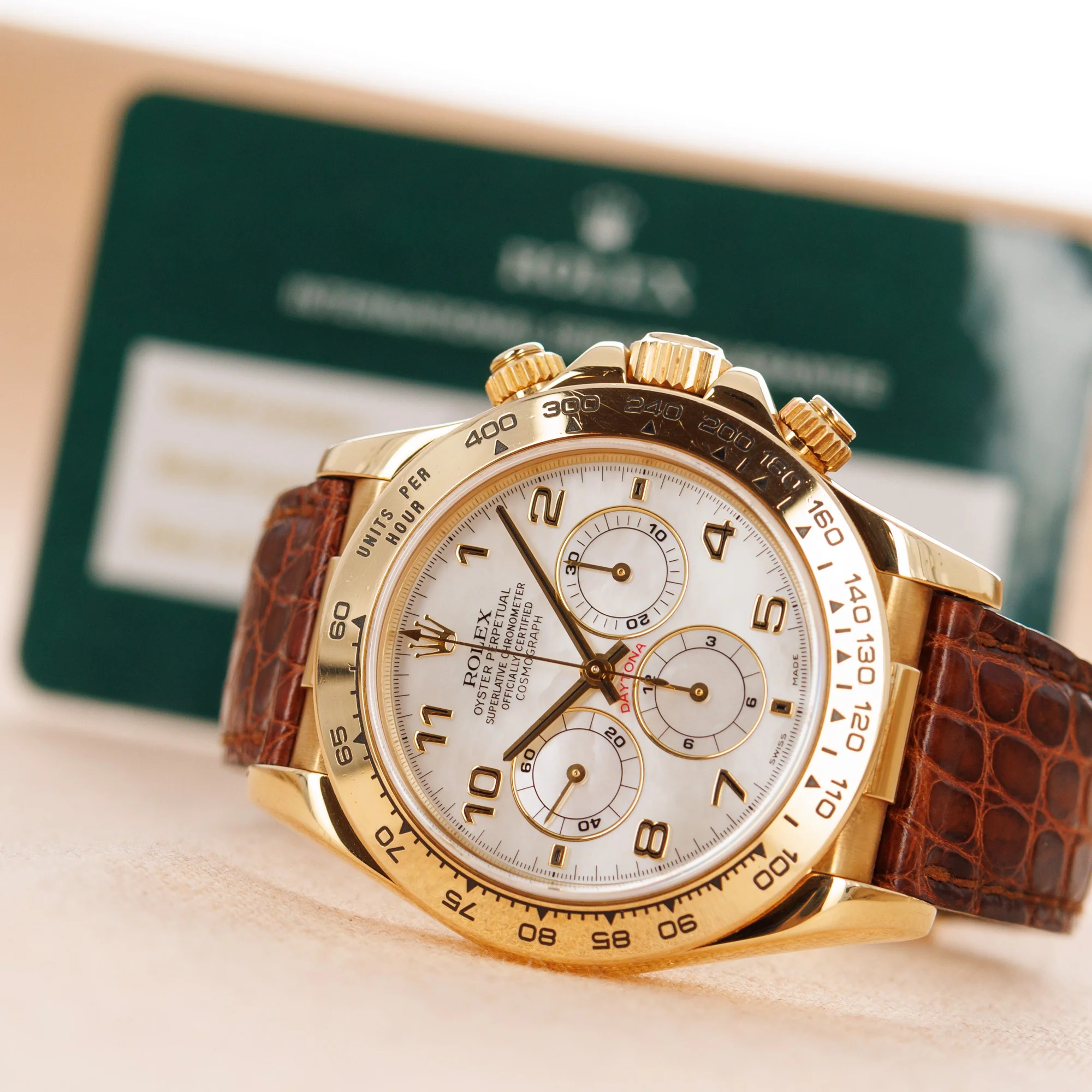 Rolex Yellow Gold Zenith Daytona Ref. 16518 with Mother of Pearl Dial - Image 5
