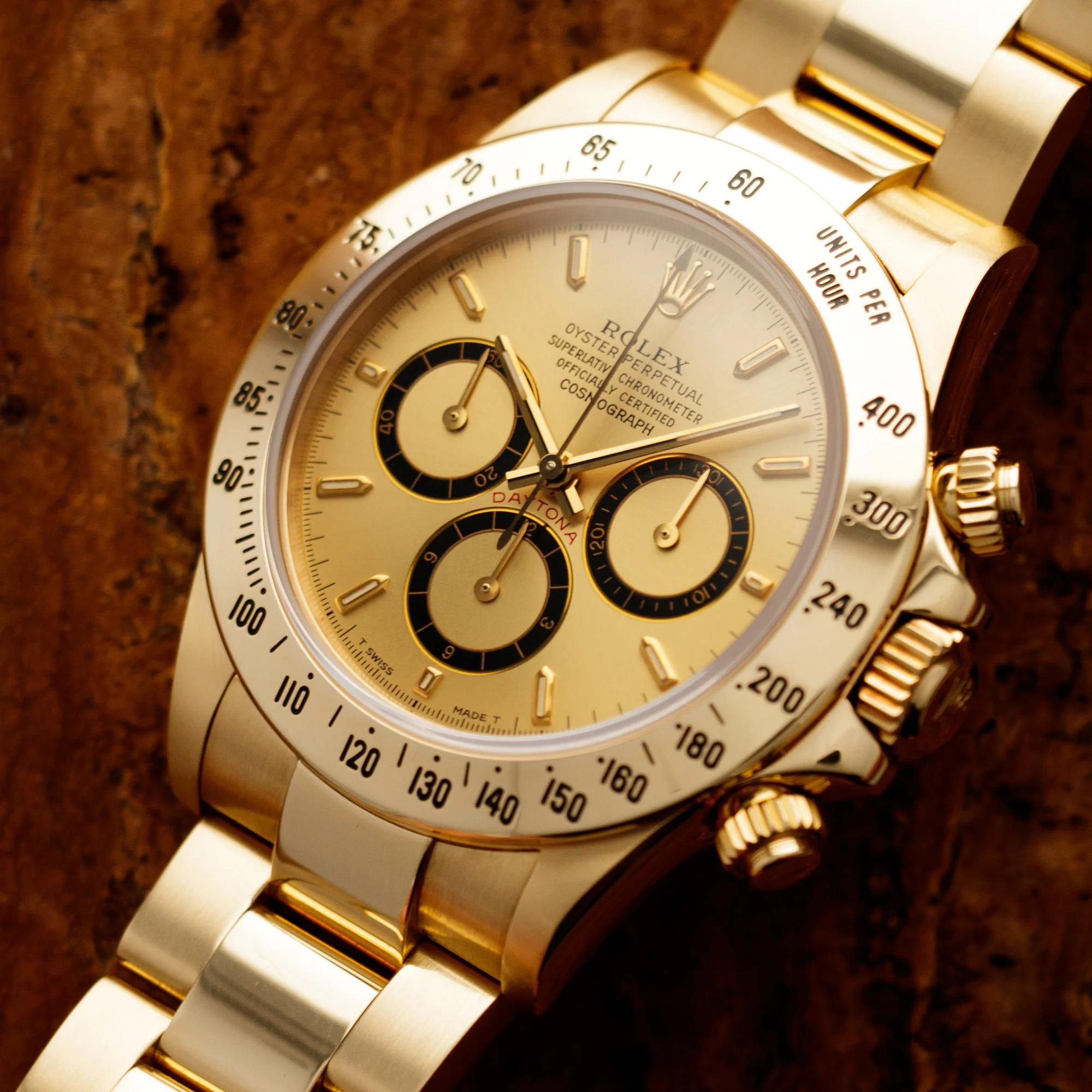 Rolex Yellow Gold Zenith Inverted Daytona Ref. 16528 - Image 2
