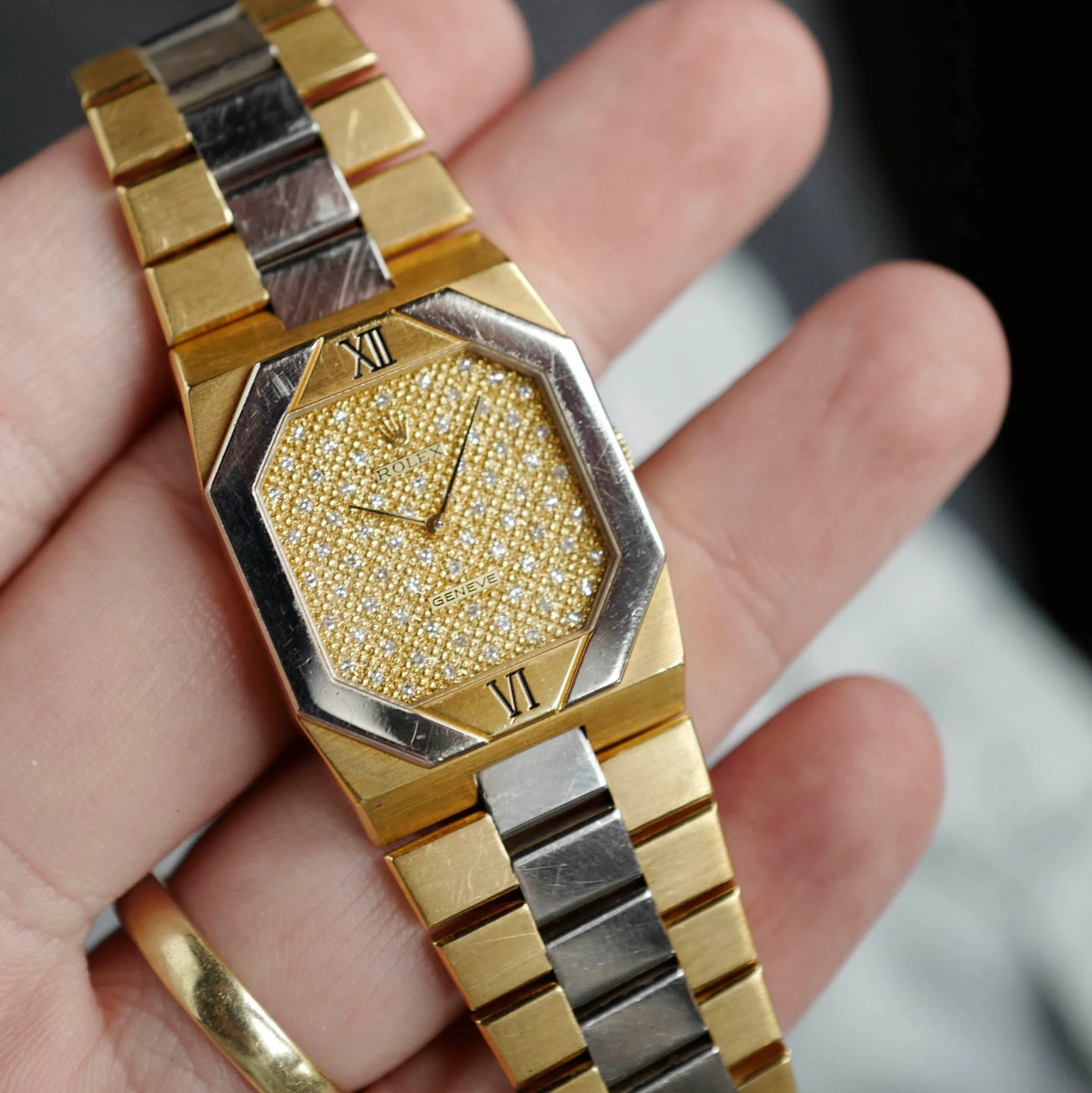 Rolex Yellow & White Gold Diamond Cellini Watch Ref. 5151 - Image 4