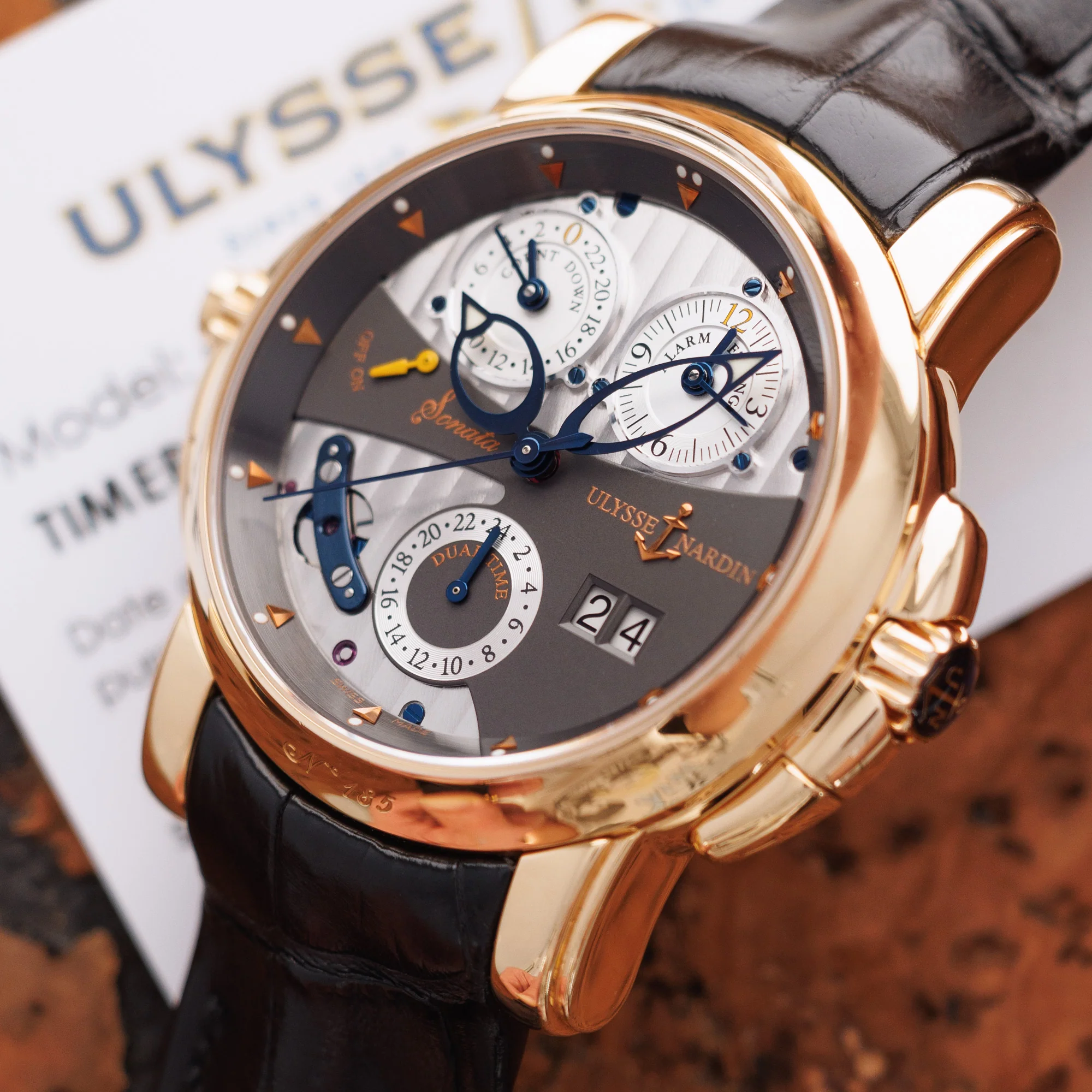 Ulysse Nardin Rose Gold Sonata Cathedral Watch Ref. 676-88 - Image 2