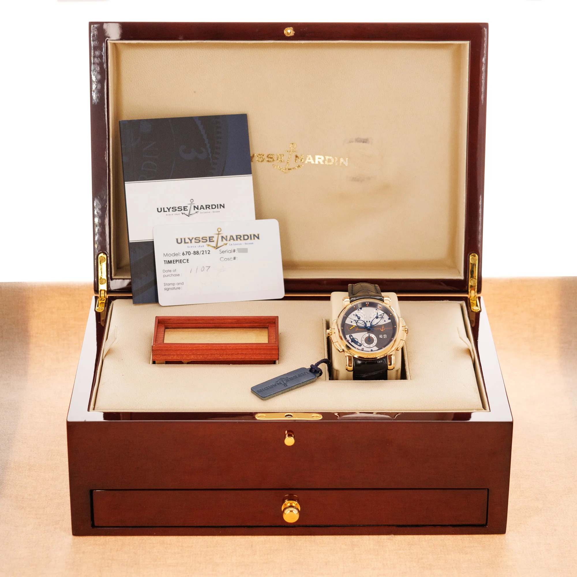 Ulysse Nardin Rose Gold Sonata Cathedral Watch Ref. 676-88 - Image 5